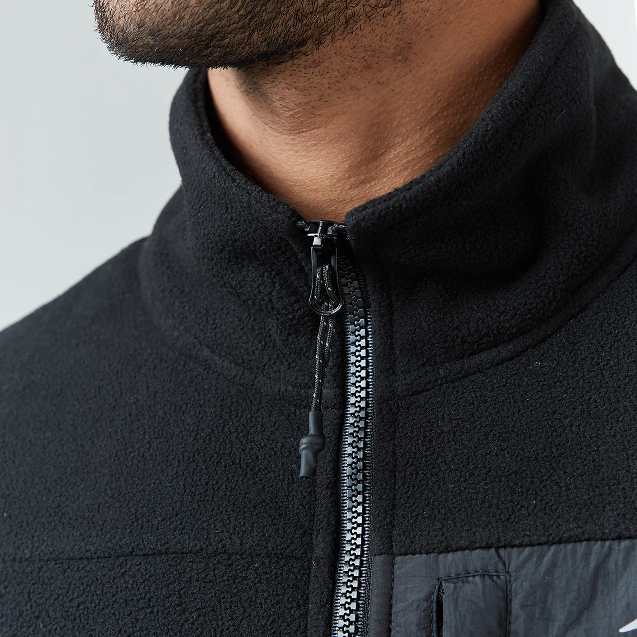 Polar Fleece Zip Through Jacket | Black - Image 4