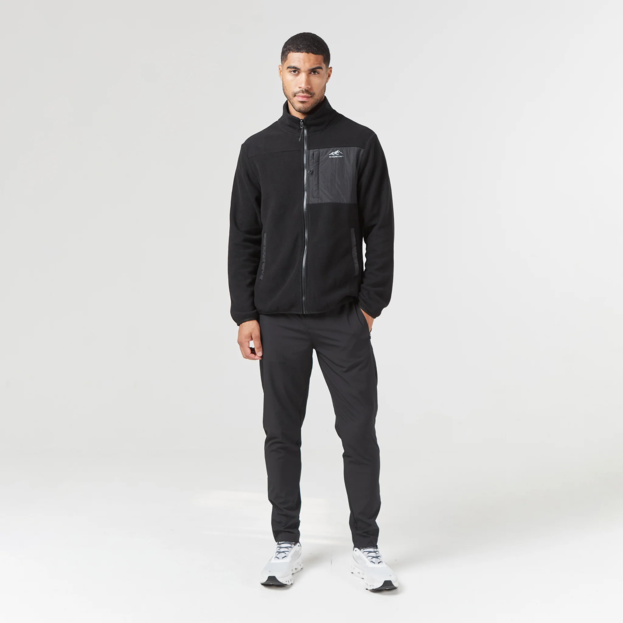 Polar Fleece Zip Through Jacket | Black - Image 7