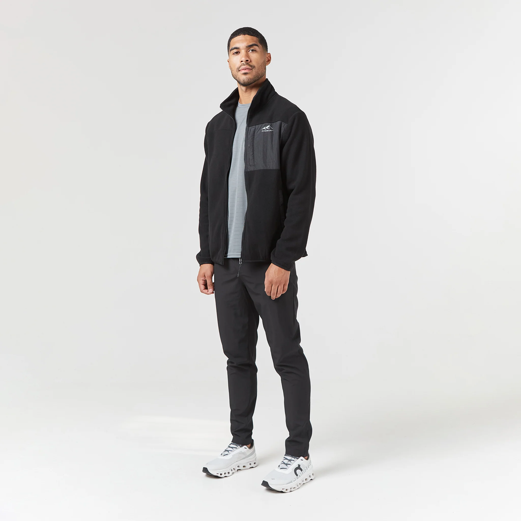 Polar Fleece Zip Through Jacket | Black - Image 9