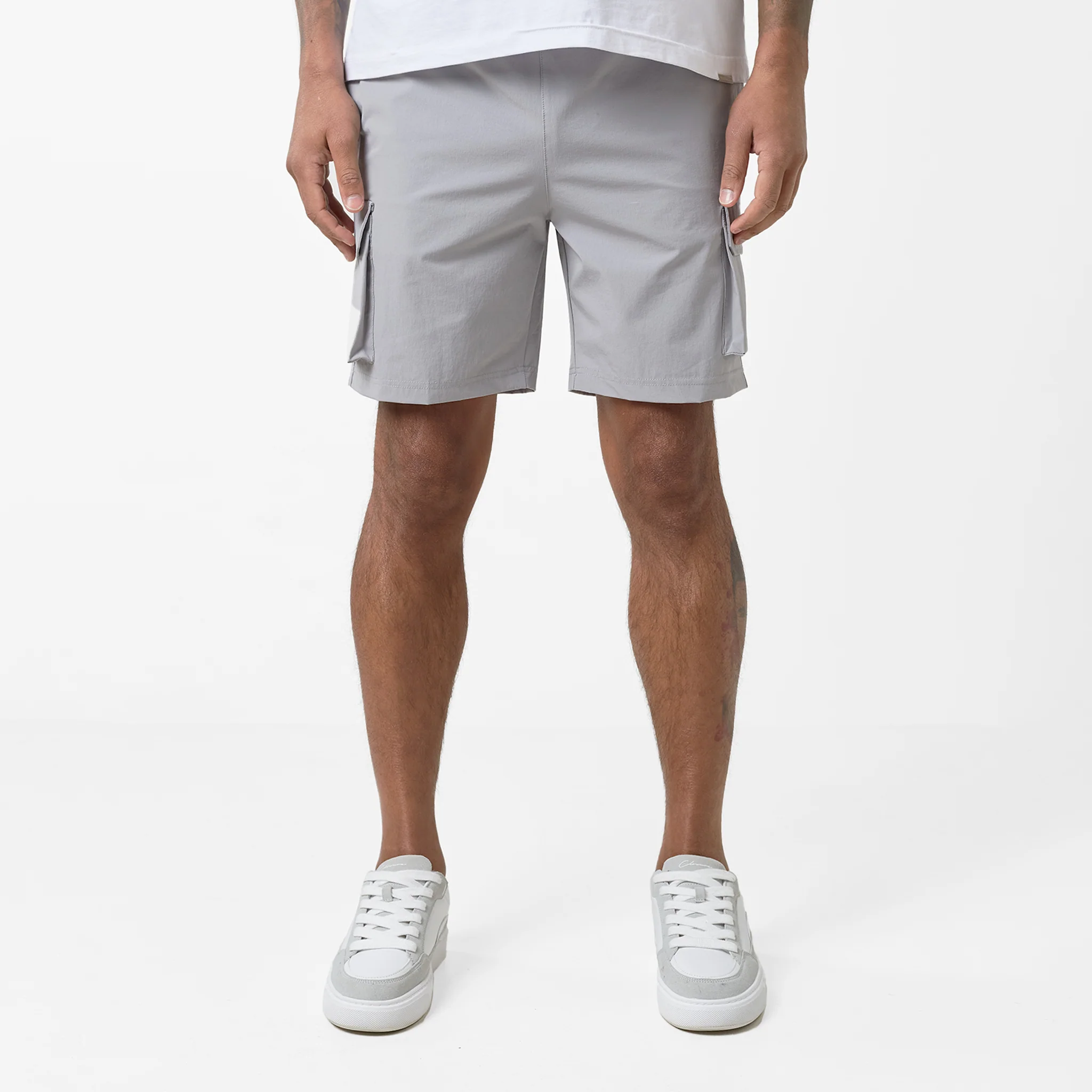 Premium Tech Cargo Short | Ice Grey - Image 3