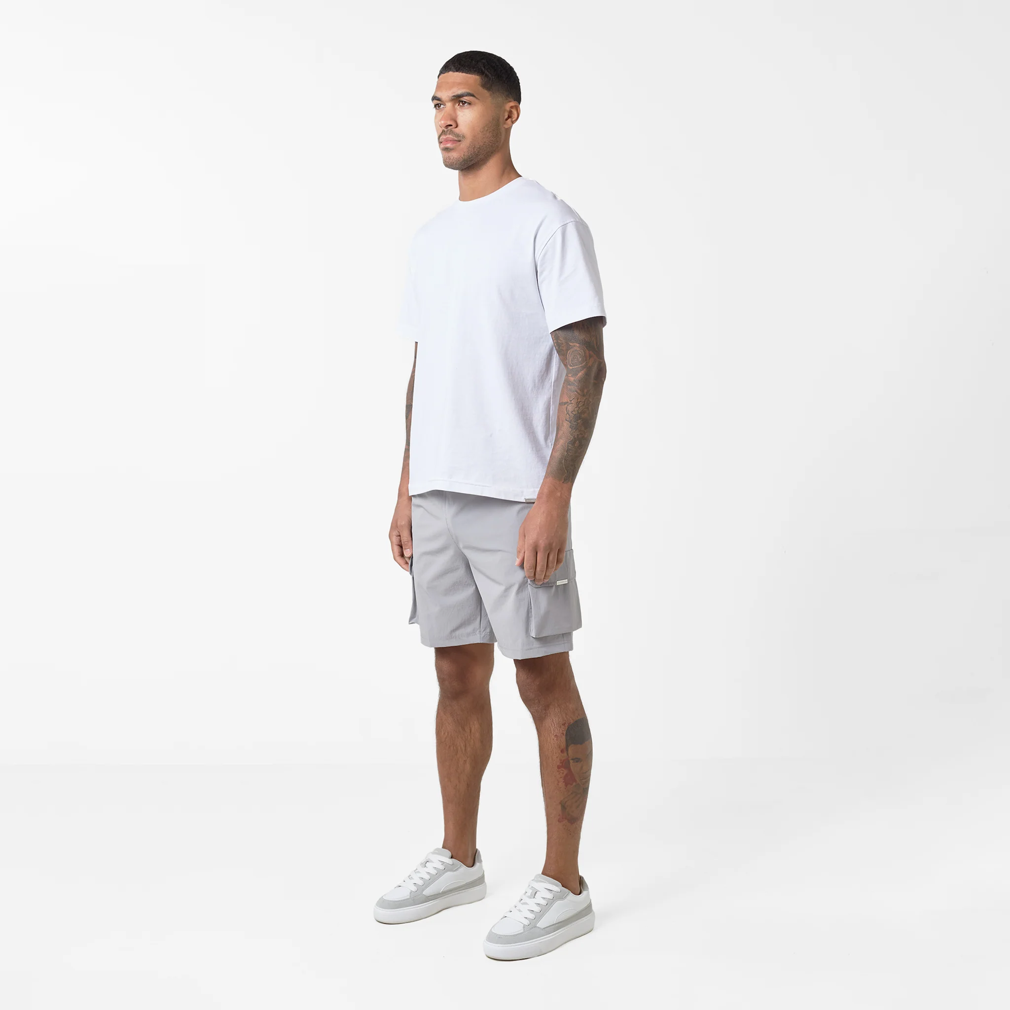 Premium Tech Cargo Short | Ice Grey - Image 5