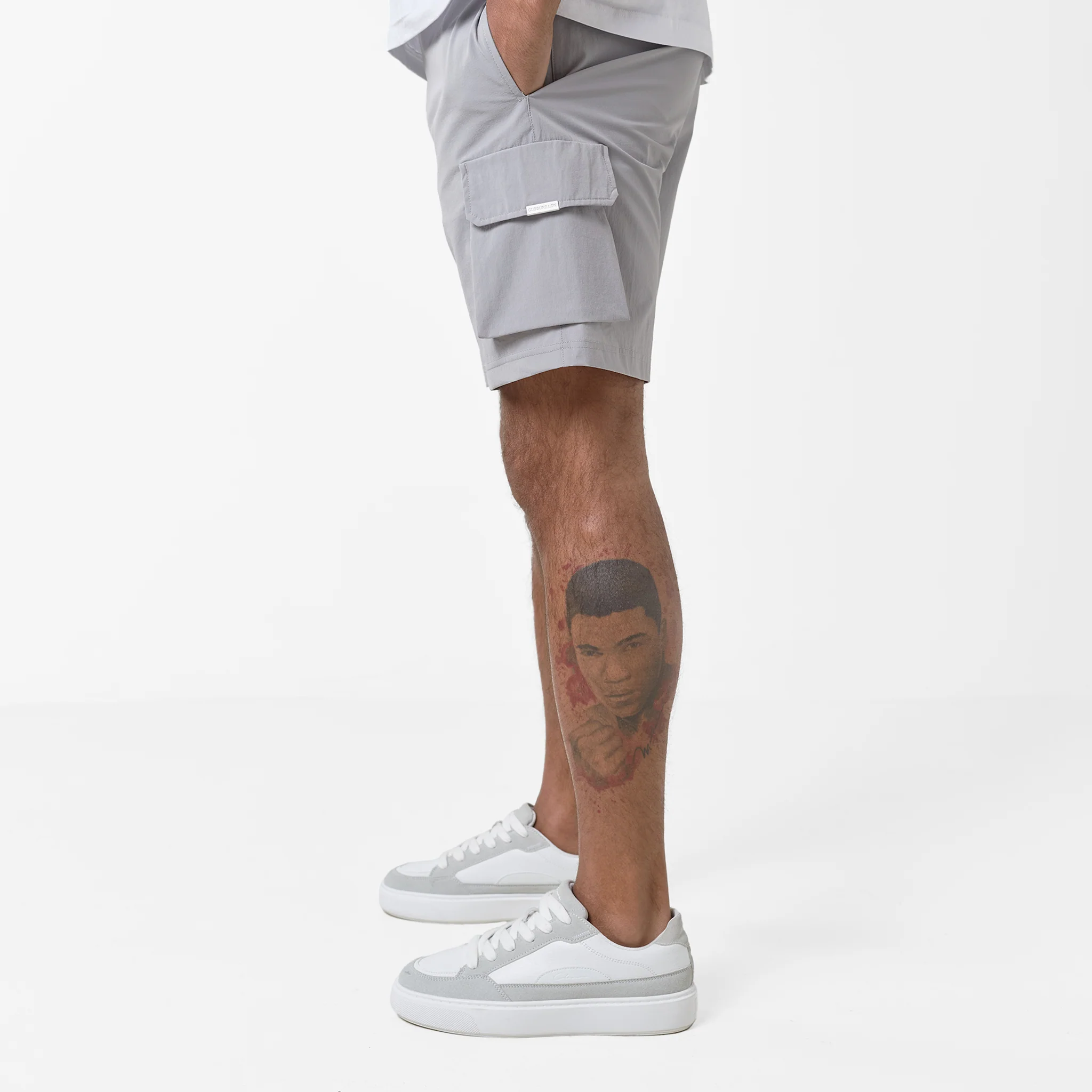 Premium Tech Cargo Short | Ice Grey - Image 6