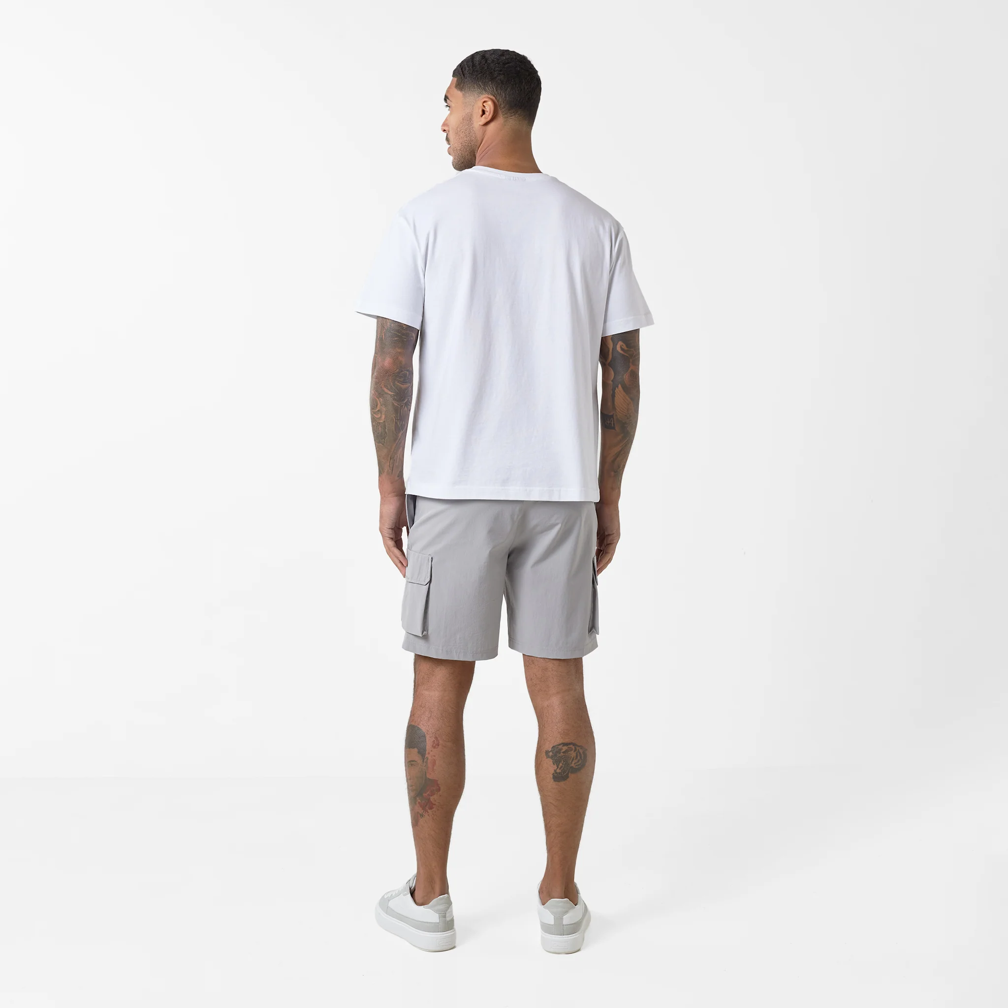 Premium Tech Cargo Short | Ice Grey - Image 7
