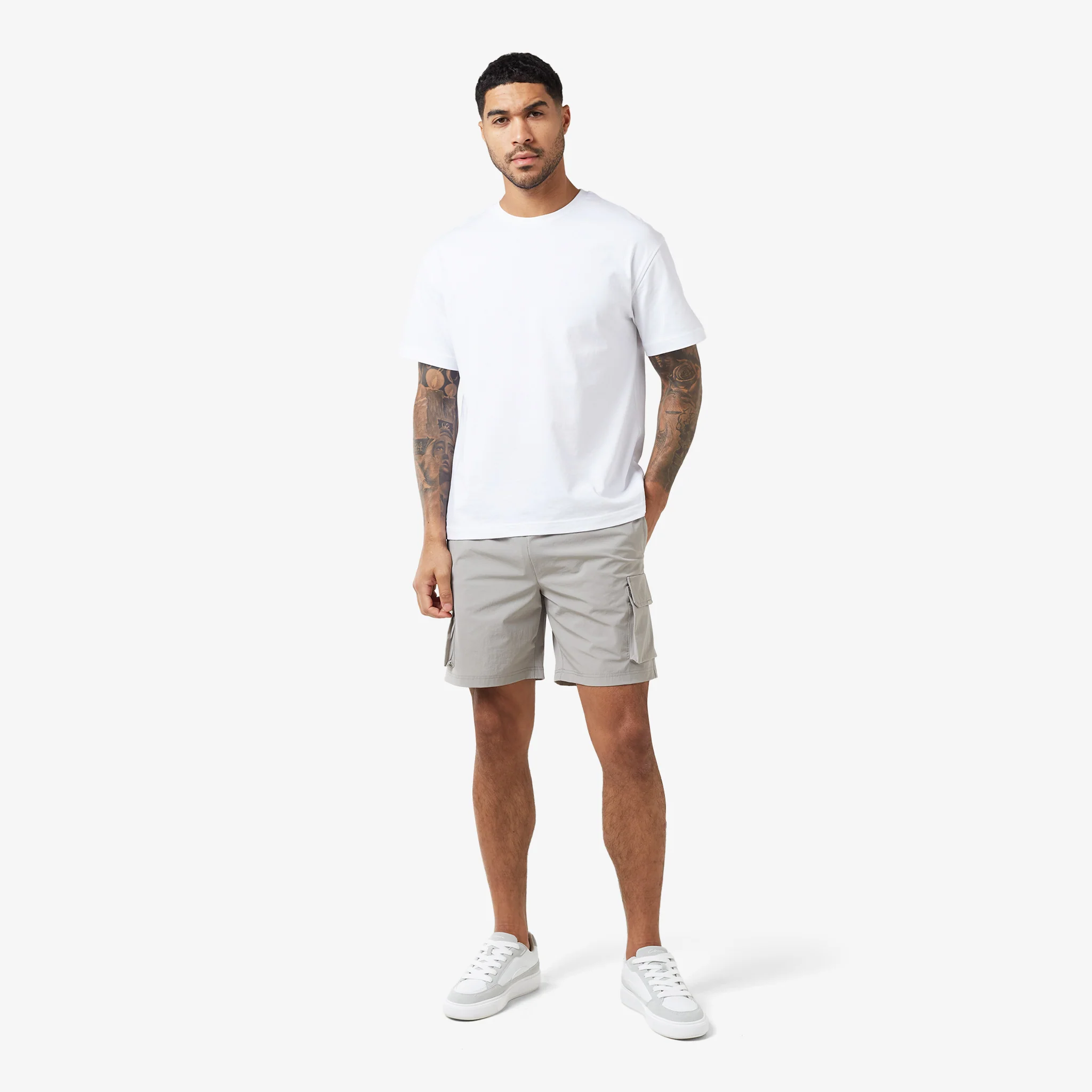 Premium Tech Cargo Short | Stone - Image 7