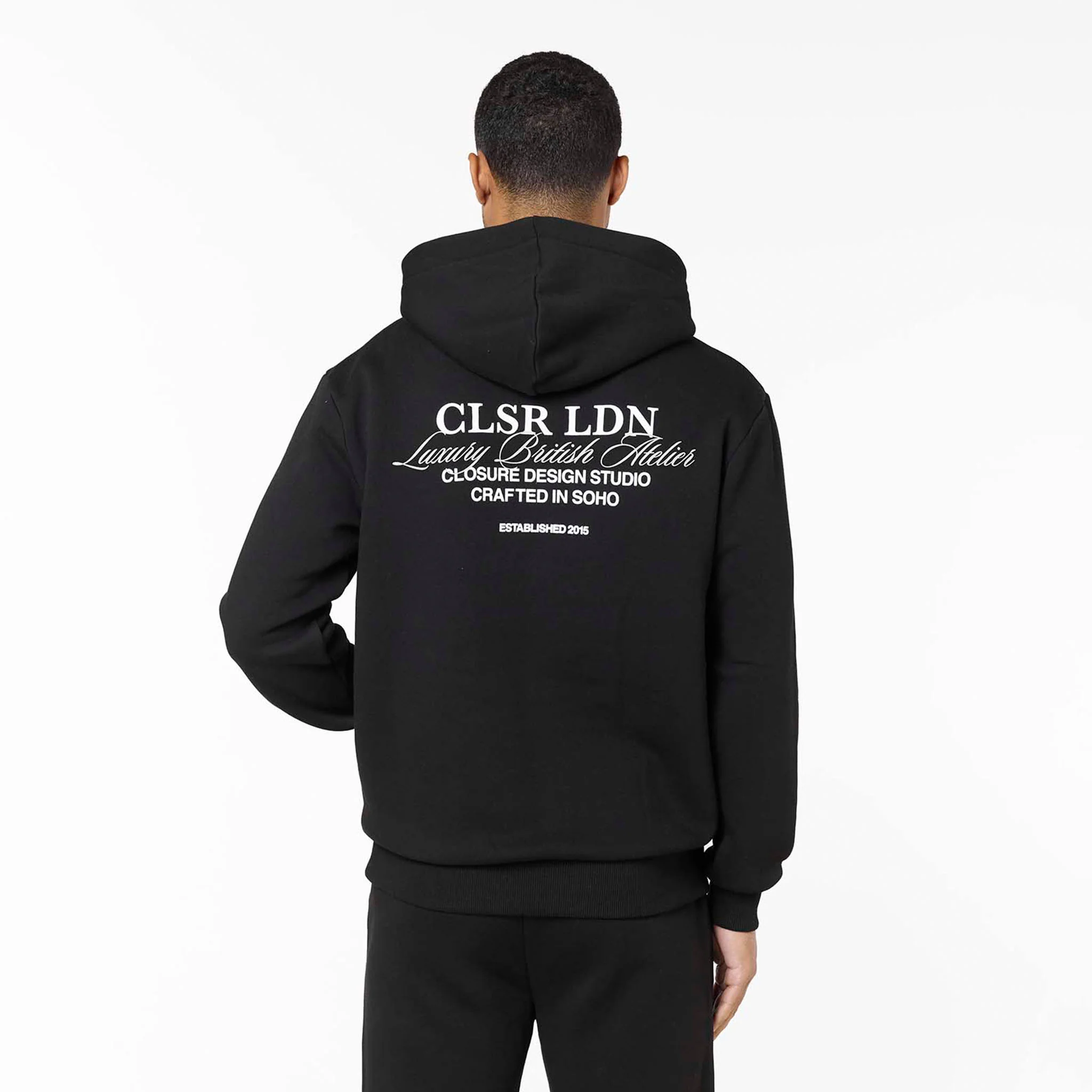Premium Luxe Open Hem Tracksuit | Black - Image 2