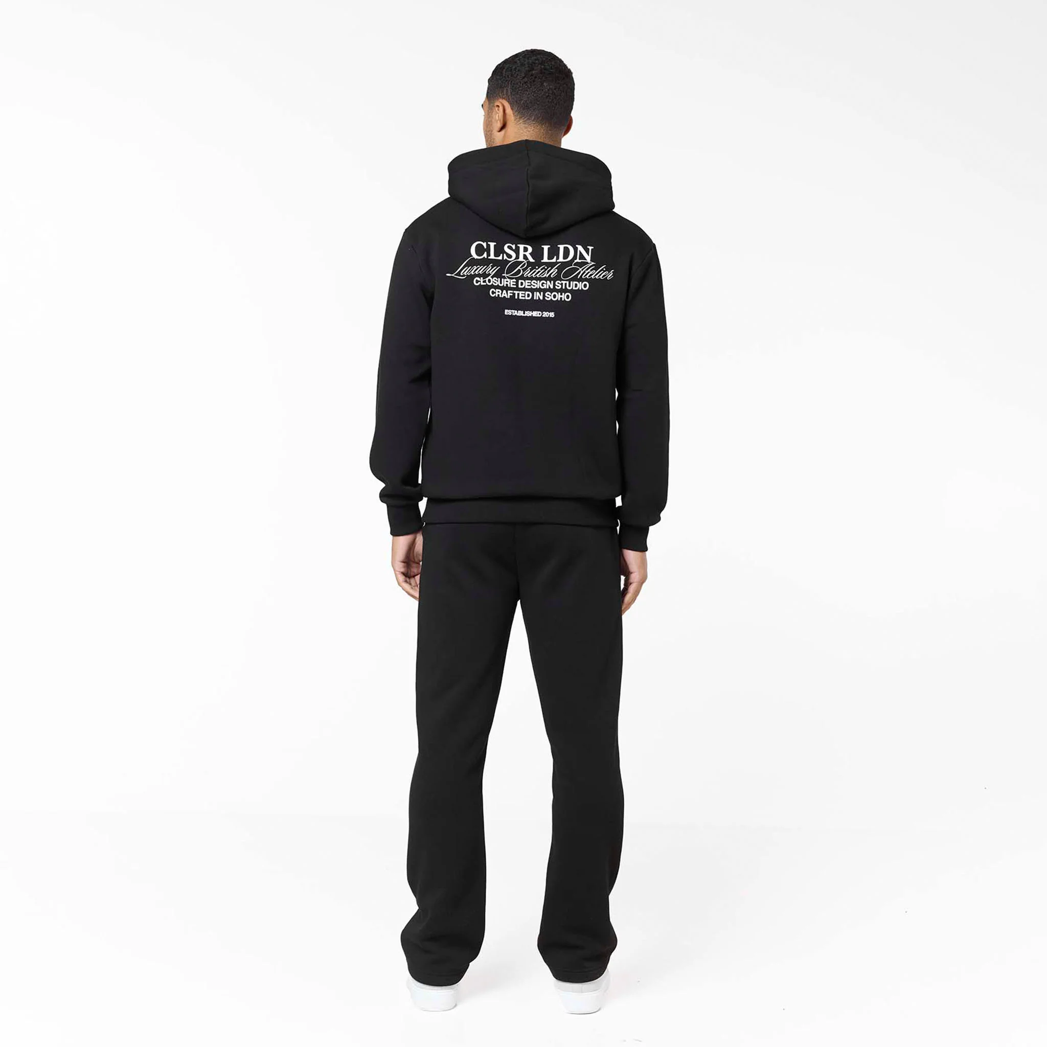 Premium Luxe Open Hem Tracksuit | Black - Image 8