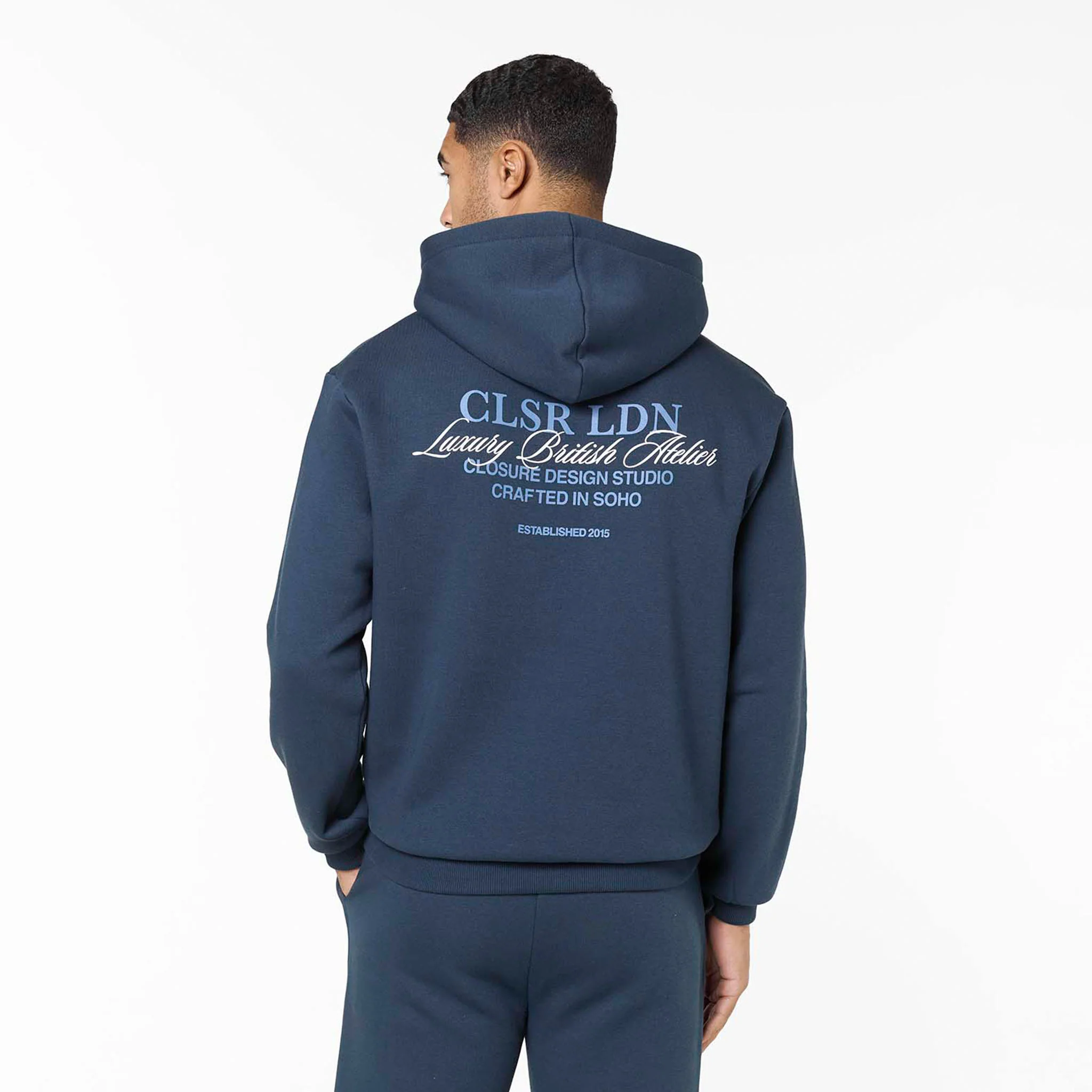 Premium Luxe Open Hem Tracksuit | Navy - Image 2