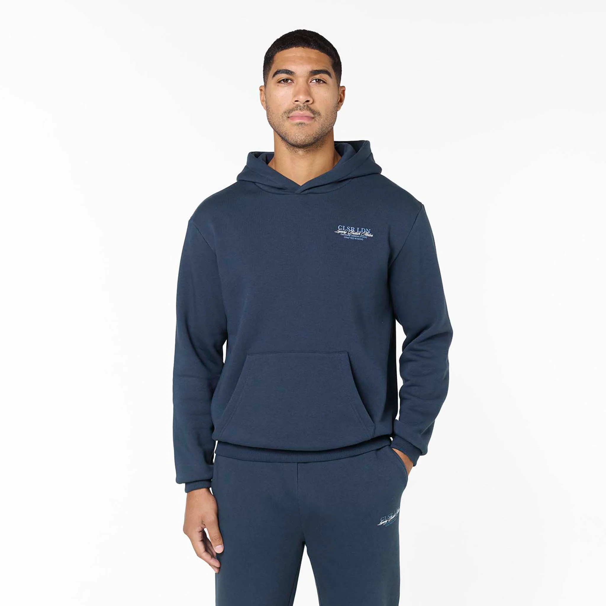 Premium Luxe Open Hem Tracksuit | Navy - Image 5