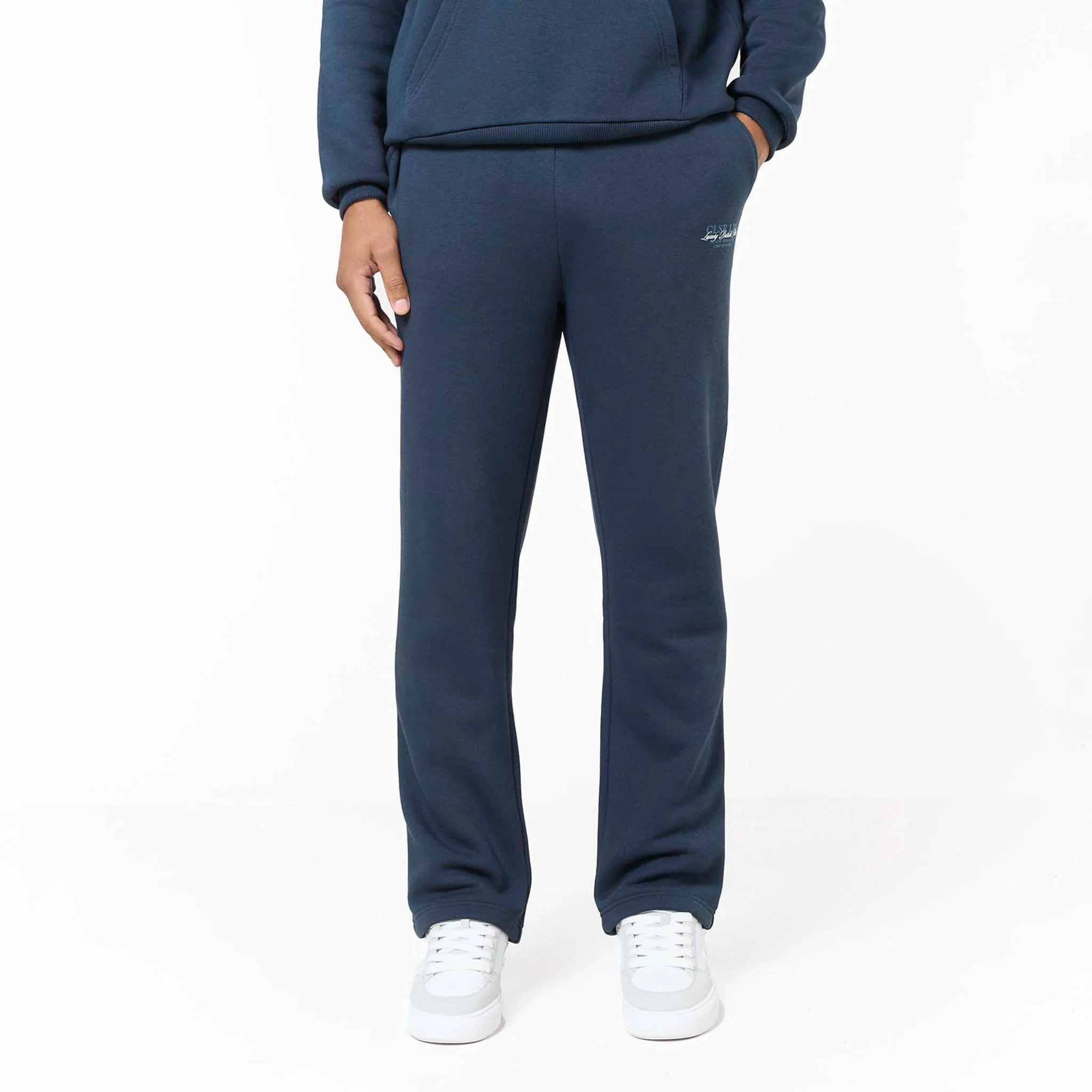 Premium Luxe Open Hem Tracksuit | Navy - Image 7