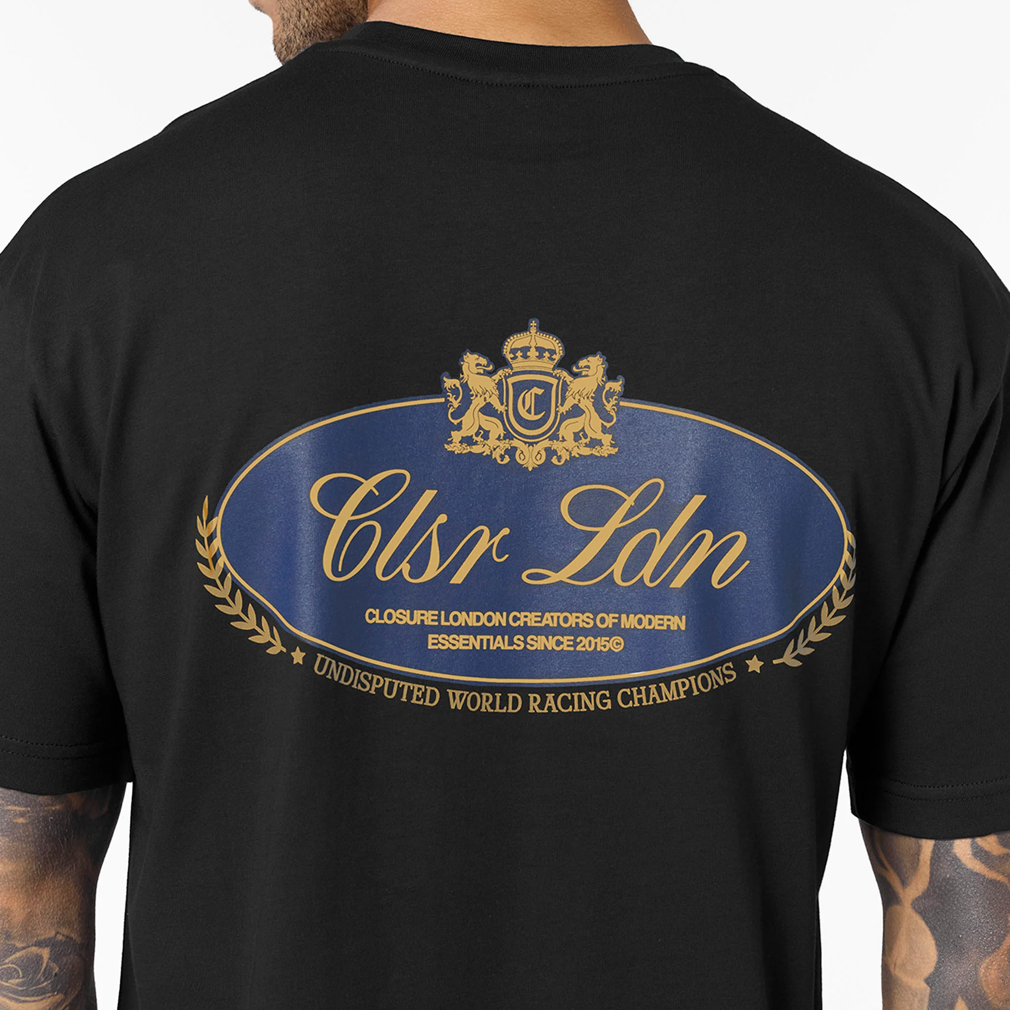 Premium Oval T-Shirt | Black - Image 3