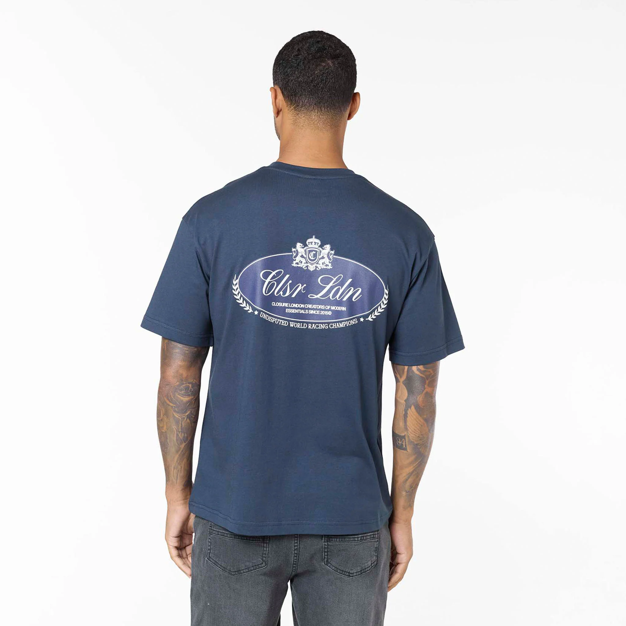 Premium Oval T-Shirt | Navy