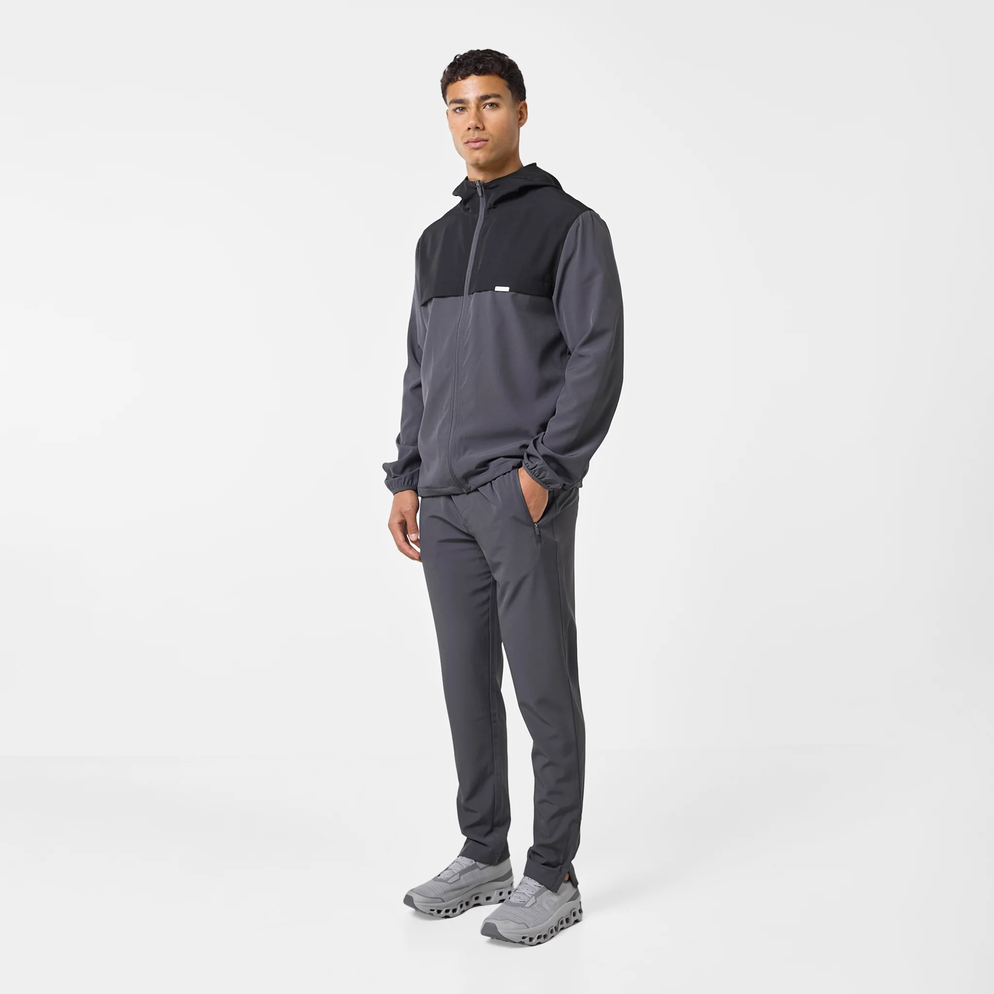Premium Performance Tracksuit | Charcoal/Black