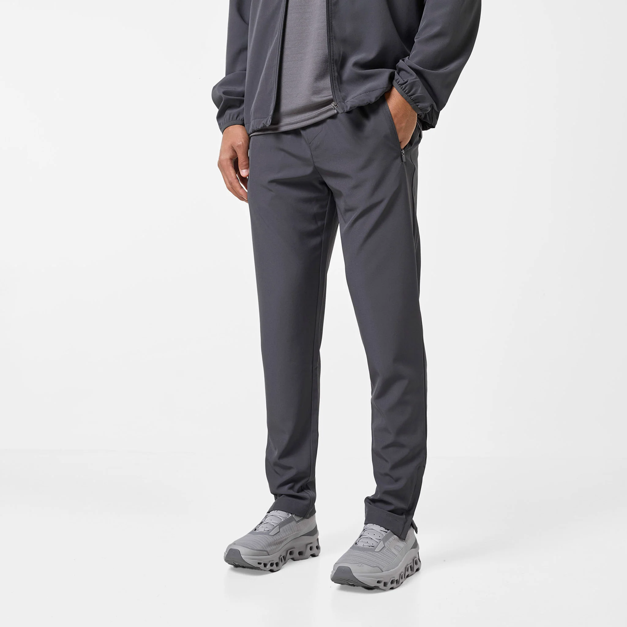 Premium Performance Tracksuit | Charcoal/Black - Image 5