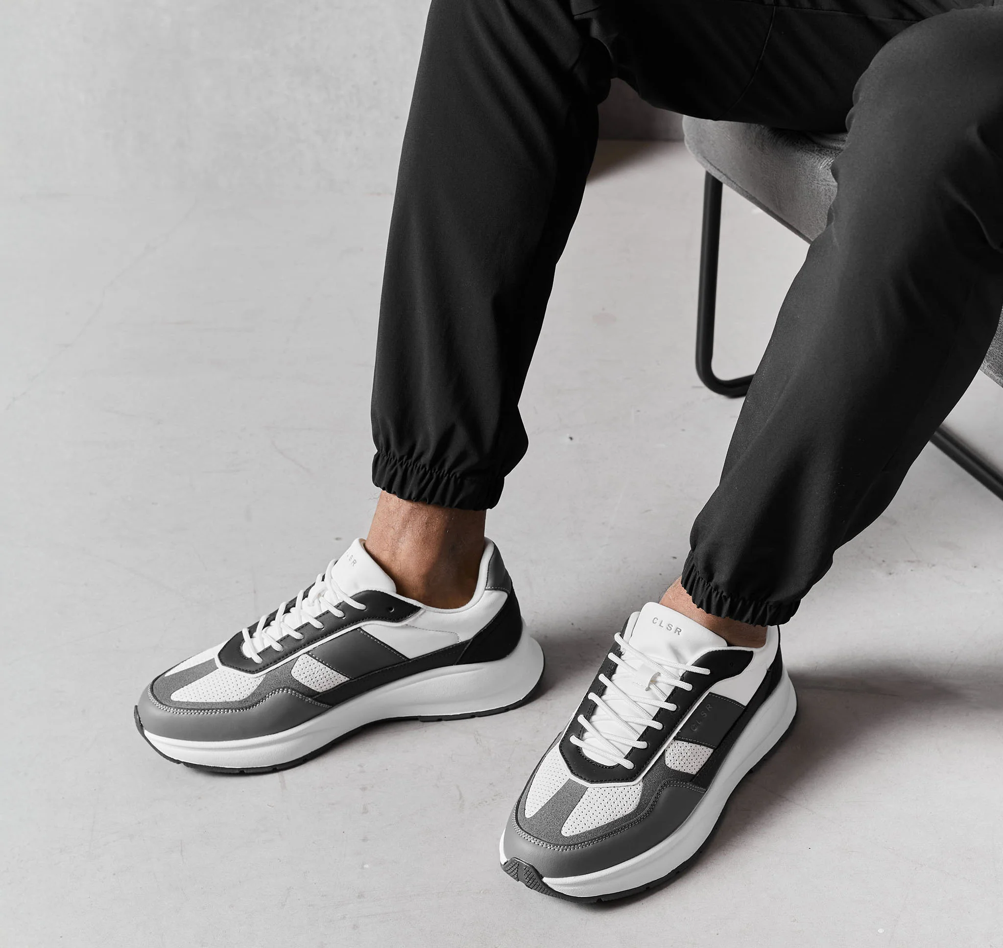 Premium Runner | White/Black/Dark Grey - Image 2