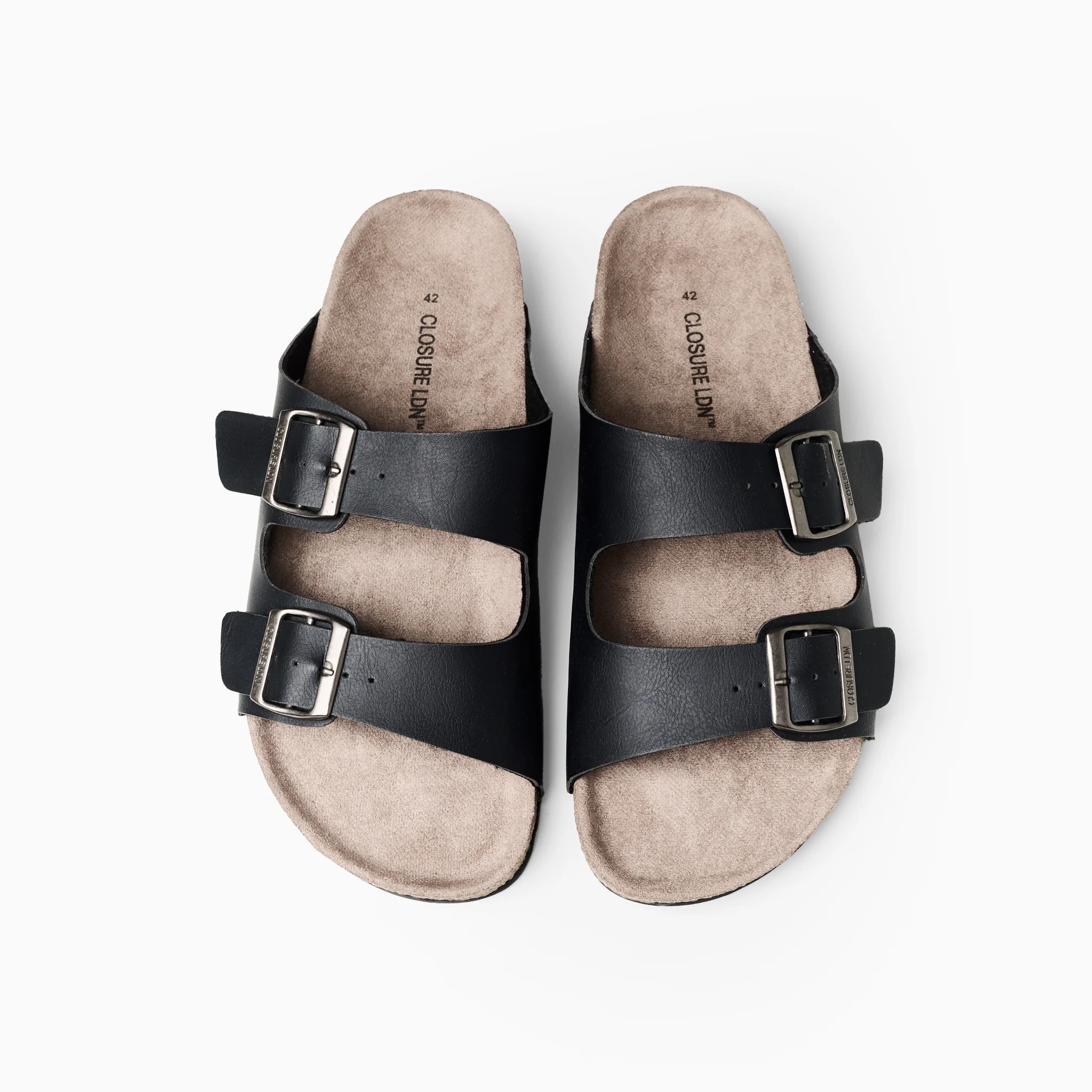 Premium Strap Faux Leather Sandal | Black - Image 2