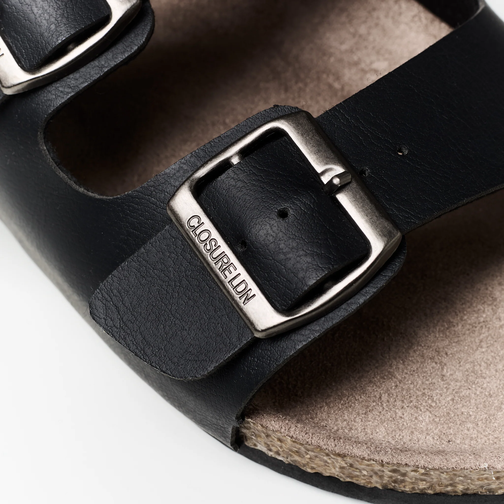 Premium Strap Faux Leather Sandal | Black - Image 4
