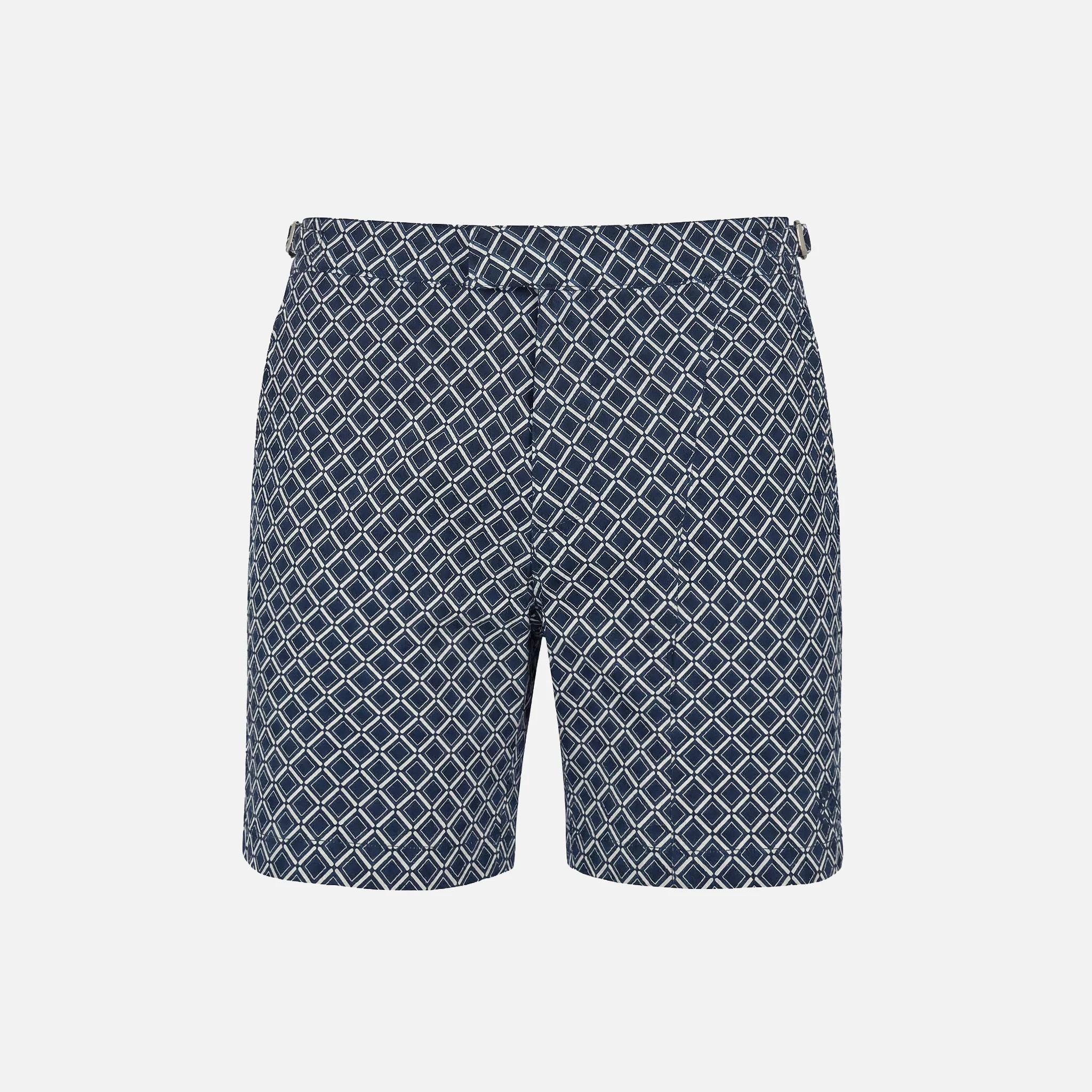 Printed Smart Buckle Swimshort | Navy - Image 9