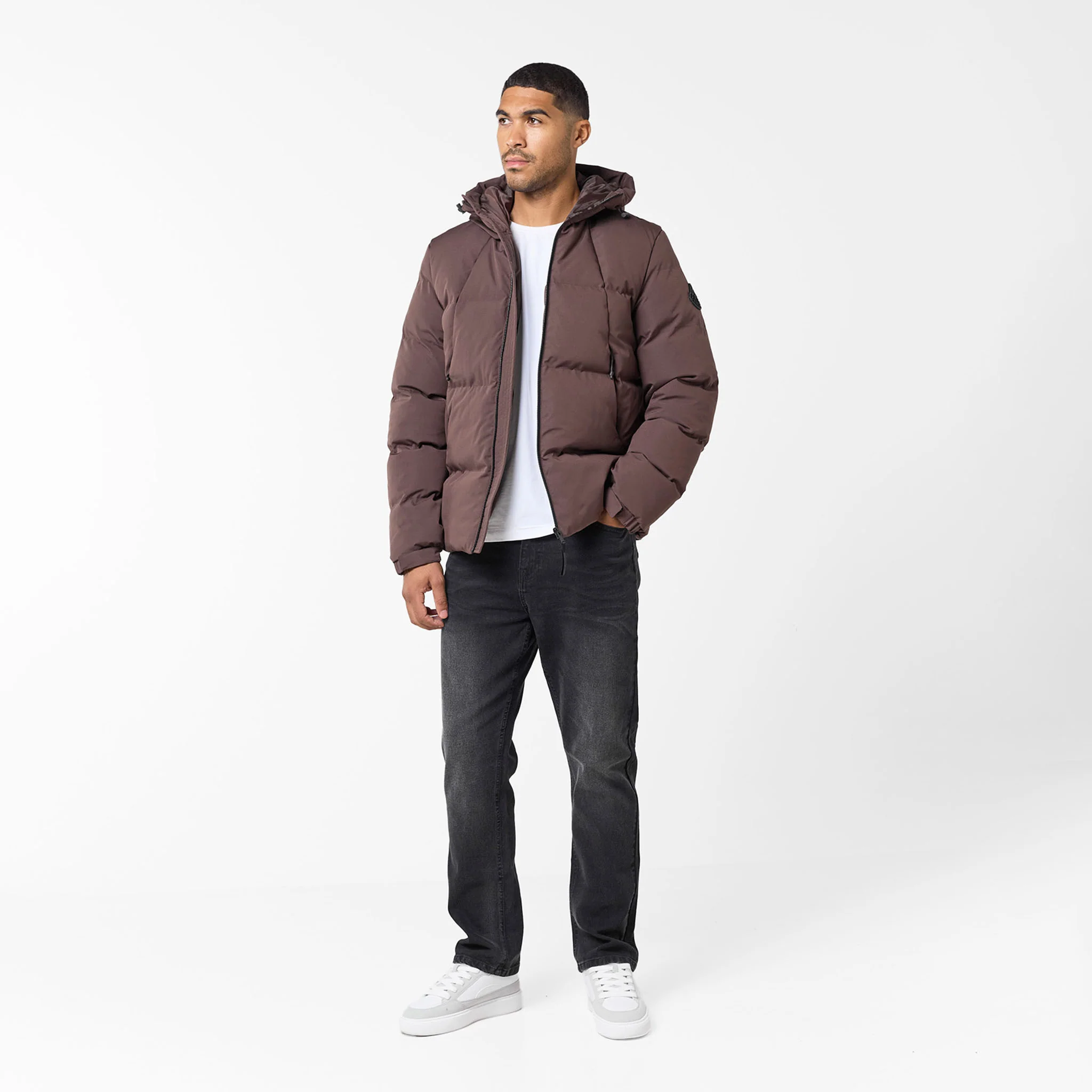 Ripstop Mountain Puffer Jacket | Brown - Image 3