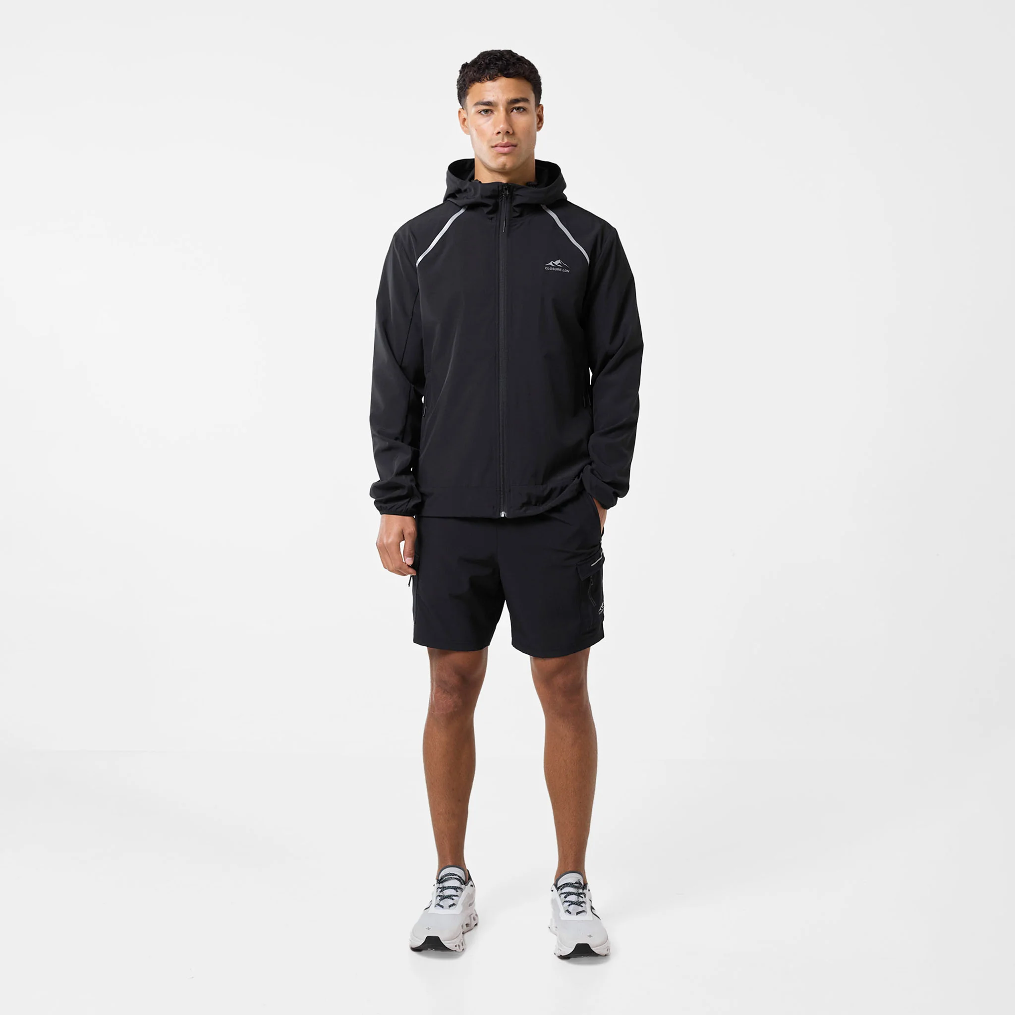 Reflective Core Windbreaker | Black - Image 2
