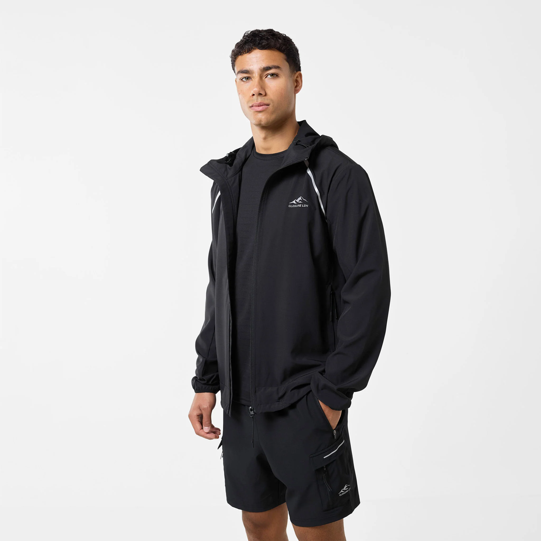 Reflective Core Windbreaker | Black - Image 4