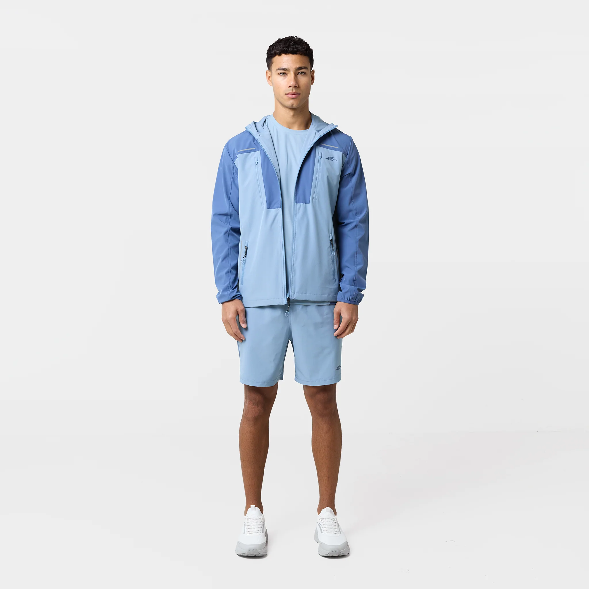Reflective Detail Colourblock Jacket | Light Blue - Image 7