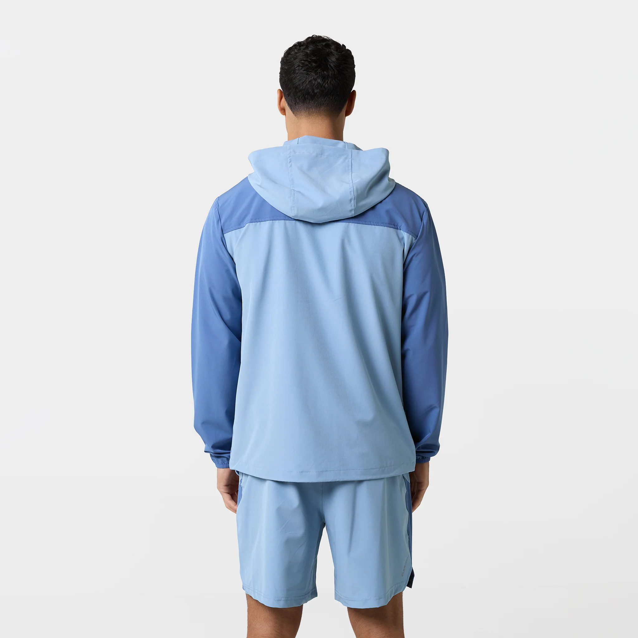 Reflective Detail Colourblock Jacket | Light Blue - Image 9
