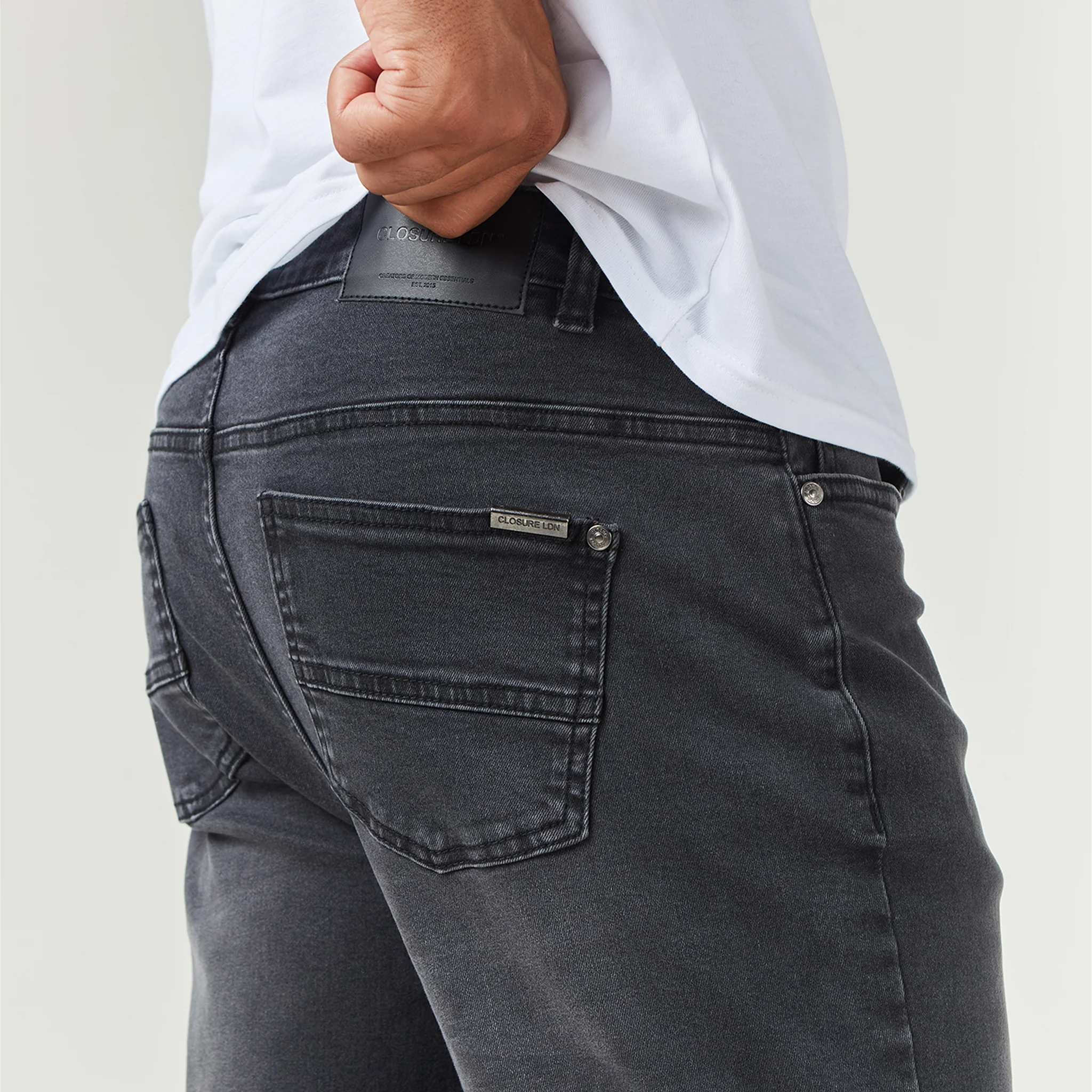 Regular Fit Denim Jean | Grey Wash - Image 5