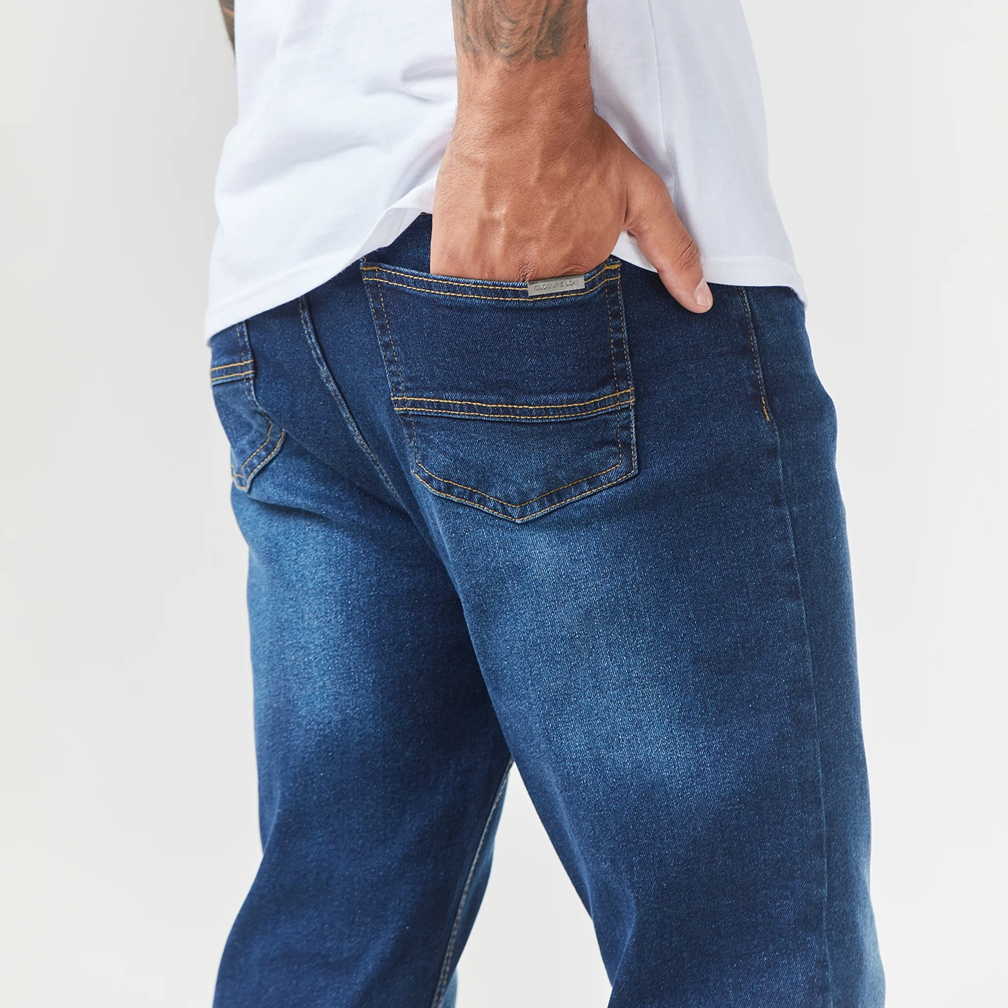 Regular Fit Denim Jean | Sand Blue Wash - Image 5