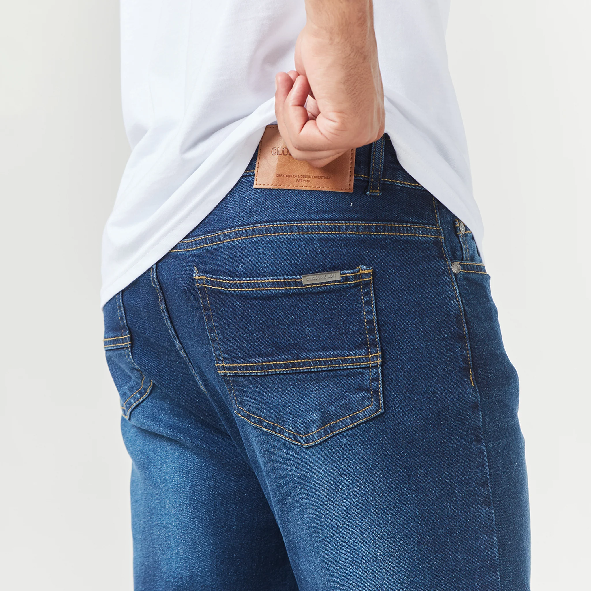 Regular Fit Denim Jean | Sand Blue Wash - Image 7