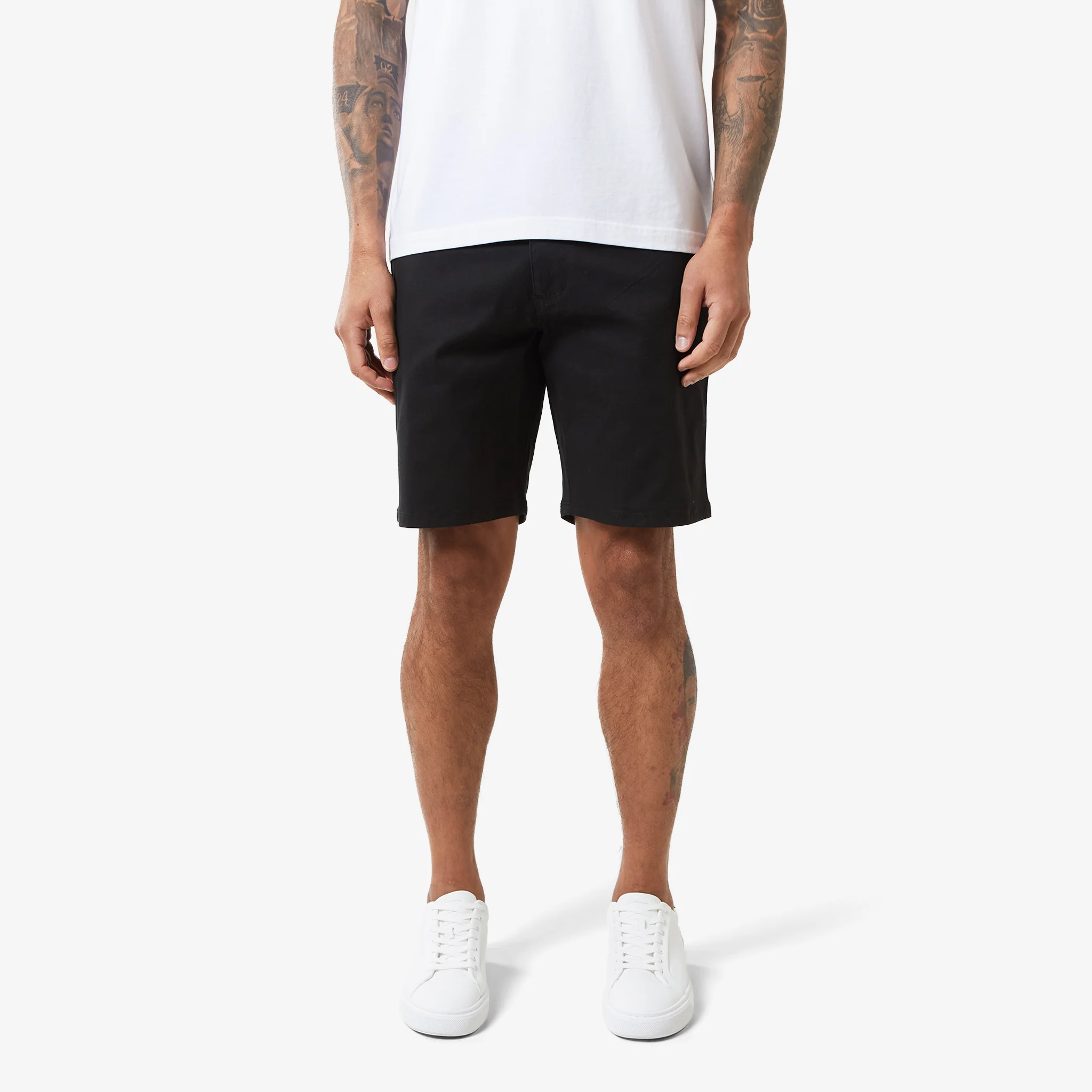 Relaxed Chino Short | Black - Image 4