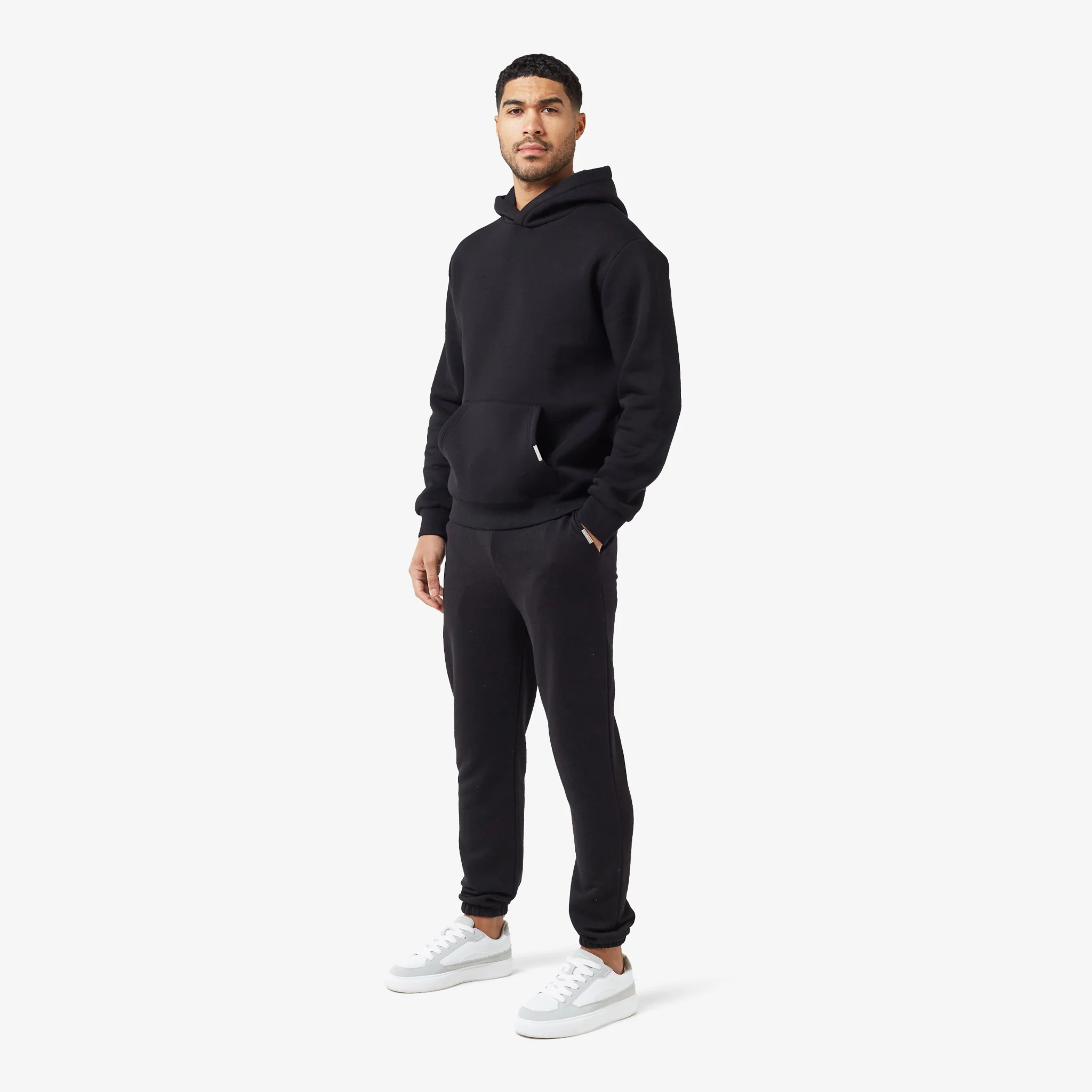 Relaxed Fit Cuffed Jogger | Black - Image 2