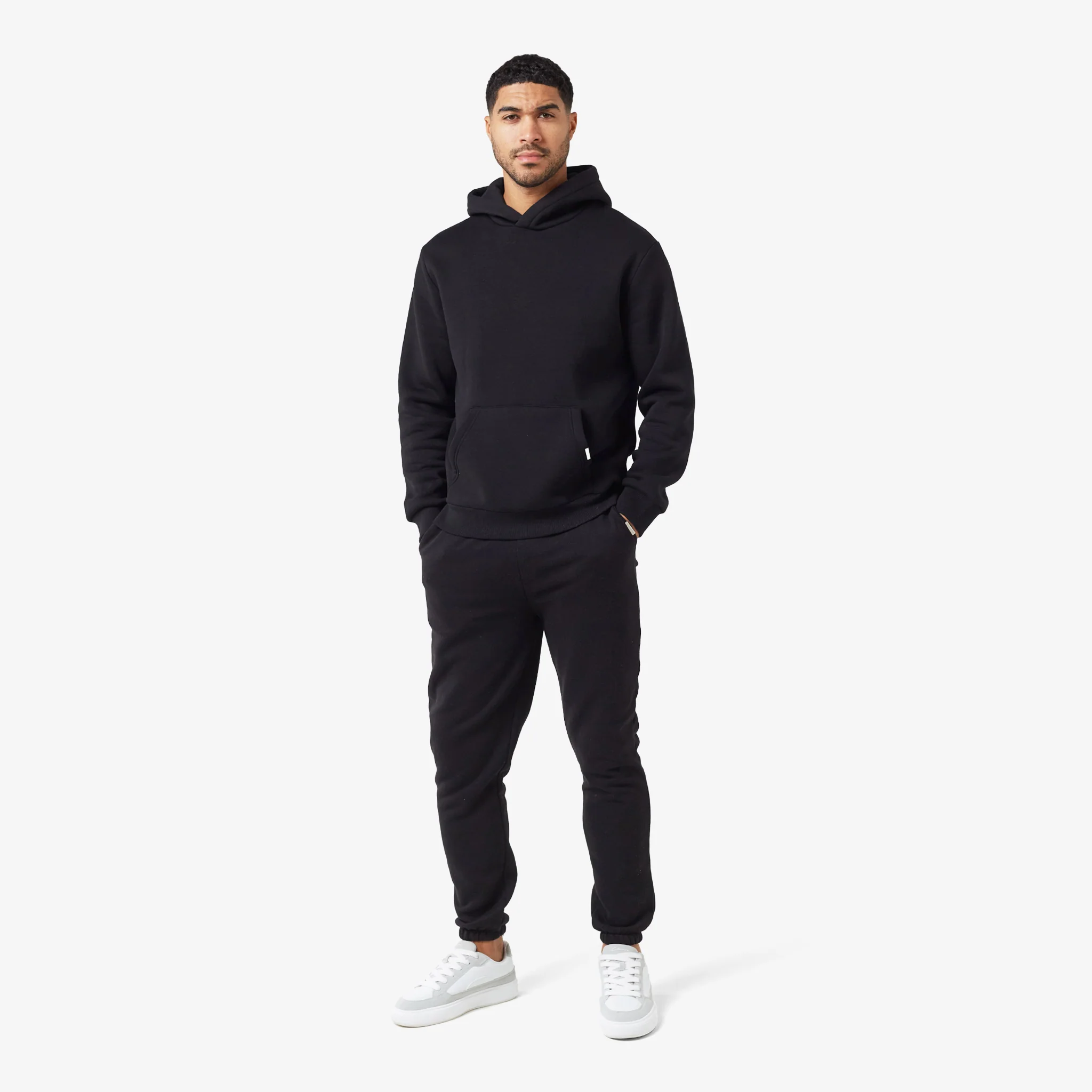 Relaxed Fit Cuffed Jogger | Black - Image 4