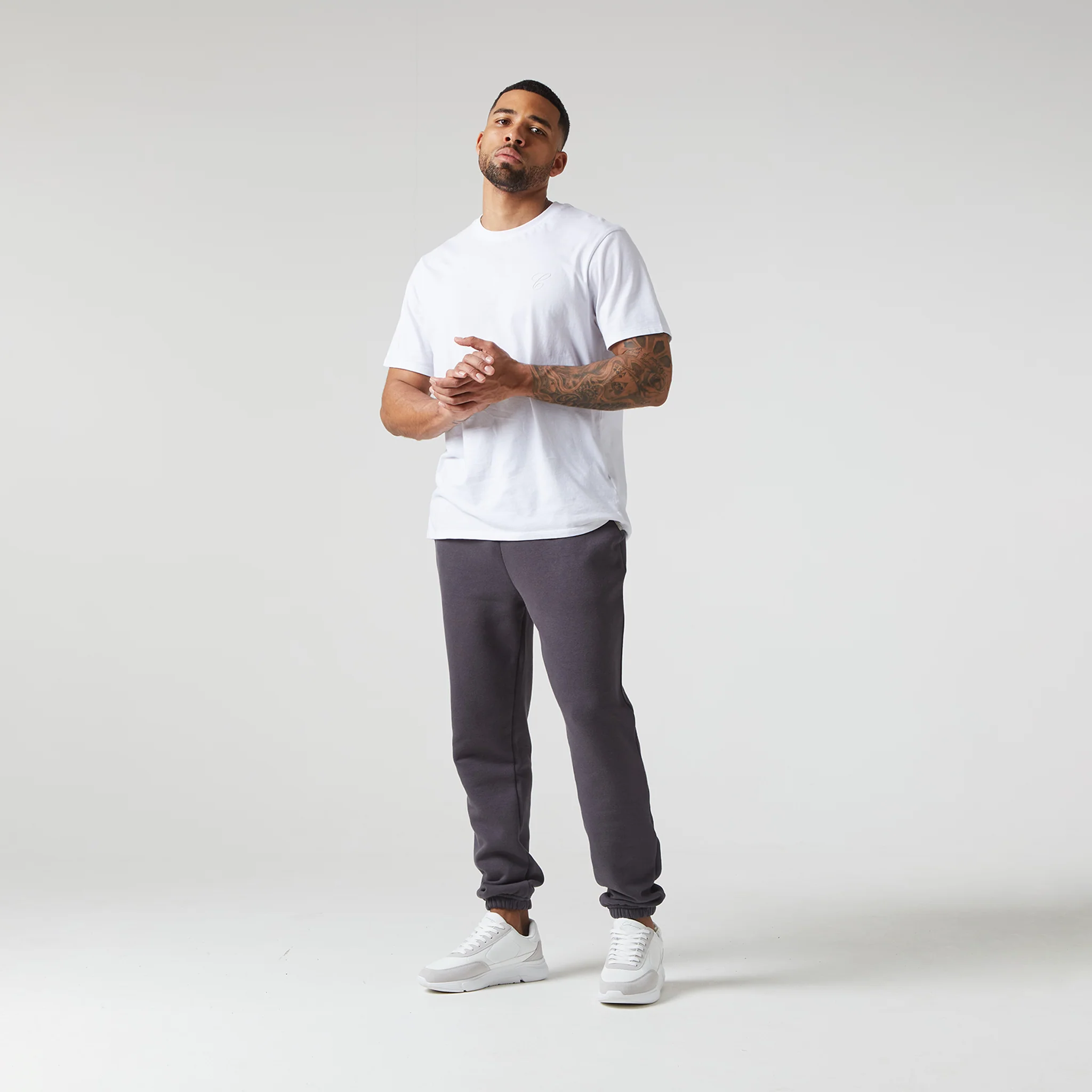 Relaxed Fit Cuffed Jogger | Dark Grey - Image 3