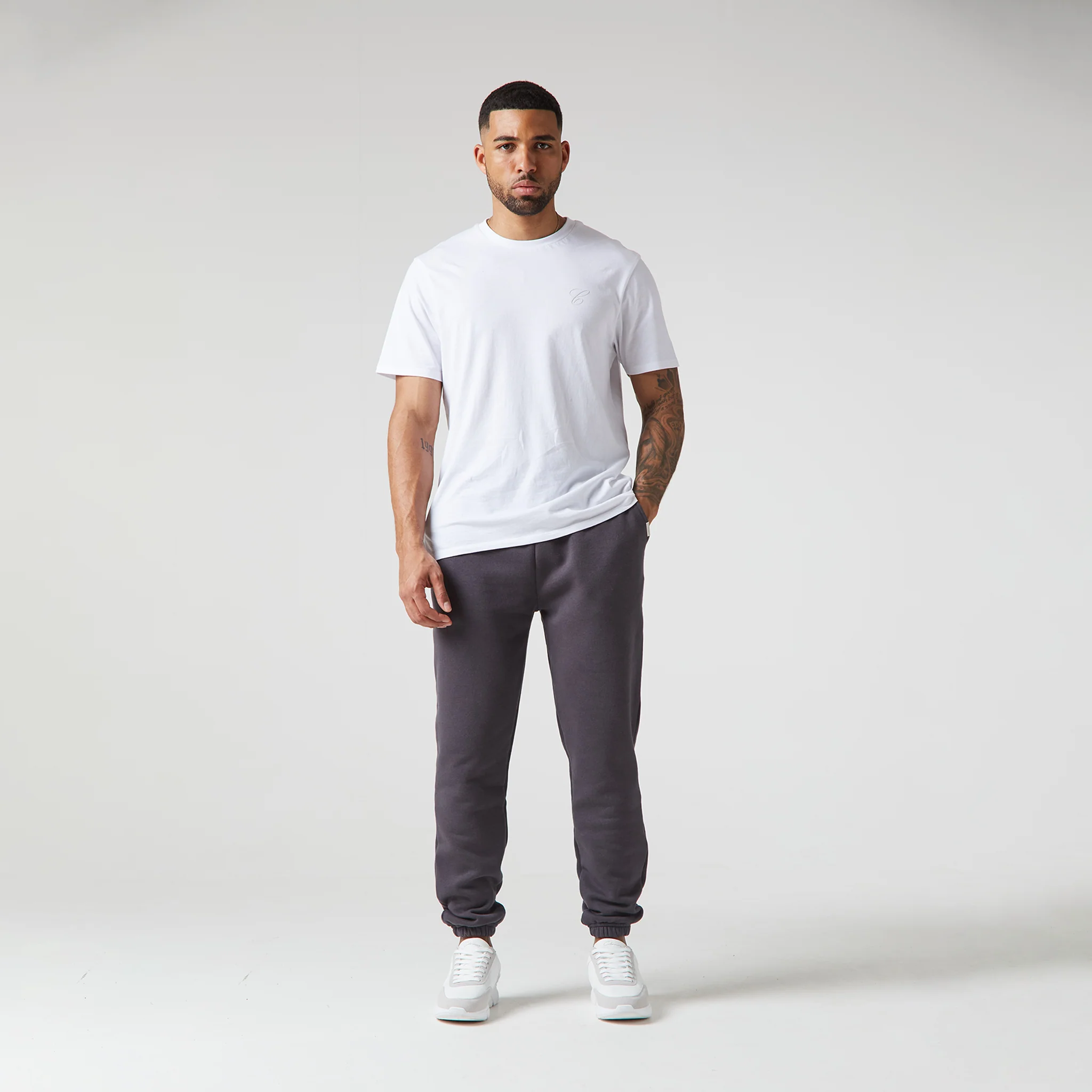 Relaxed Fit Cuffed Jogger | Dark Grey - Image 6