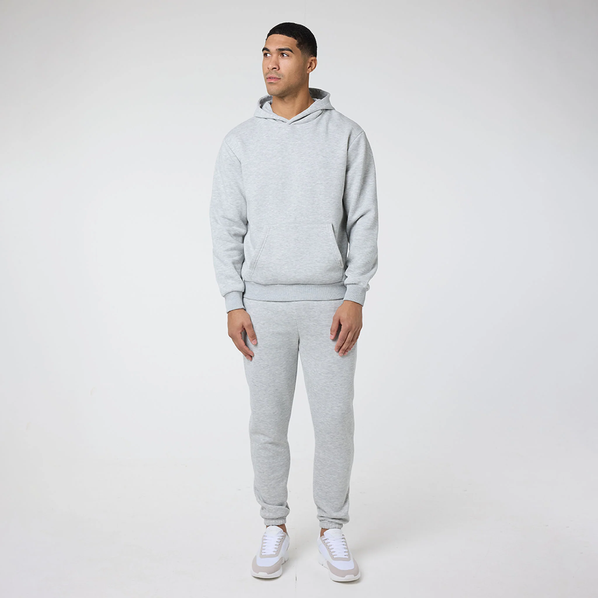 Relaxed Fit Cuffed Jogger | Grey Marl - Image 2