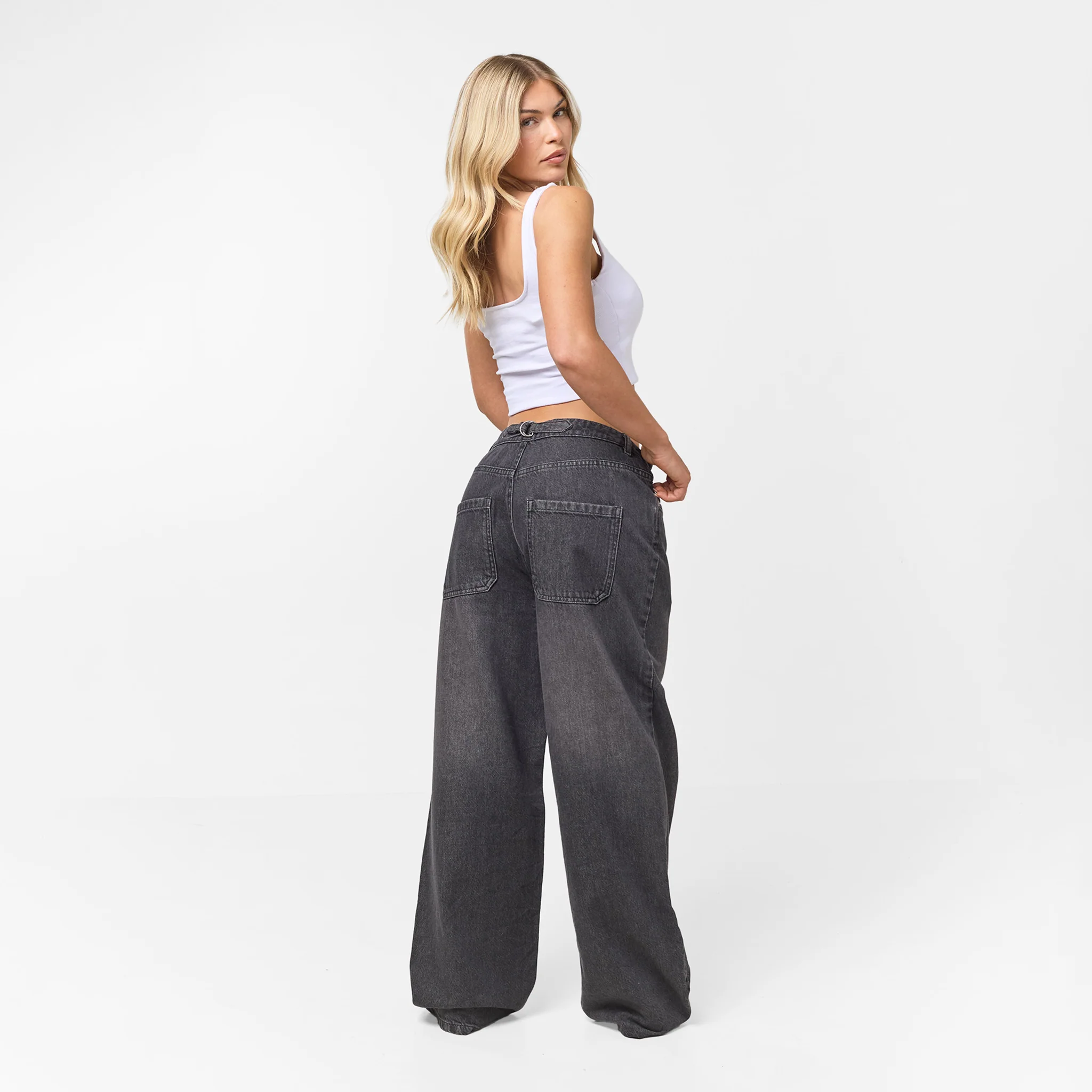 Relaxed Fit Denim Jeans | Black Wash - Image 2