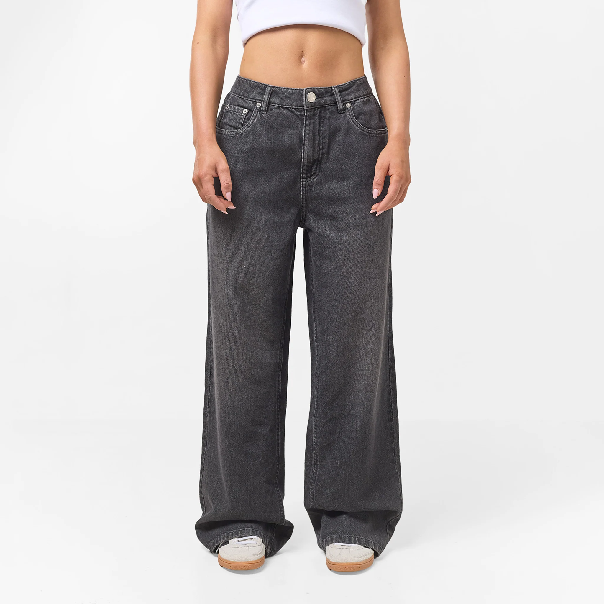 Relaxed Fit Denim Jeans | Black Wash - Image 6