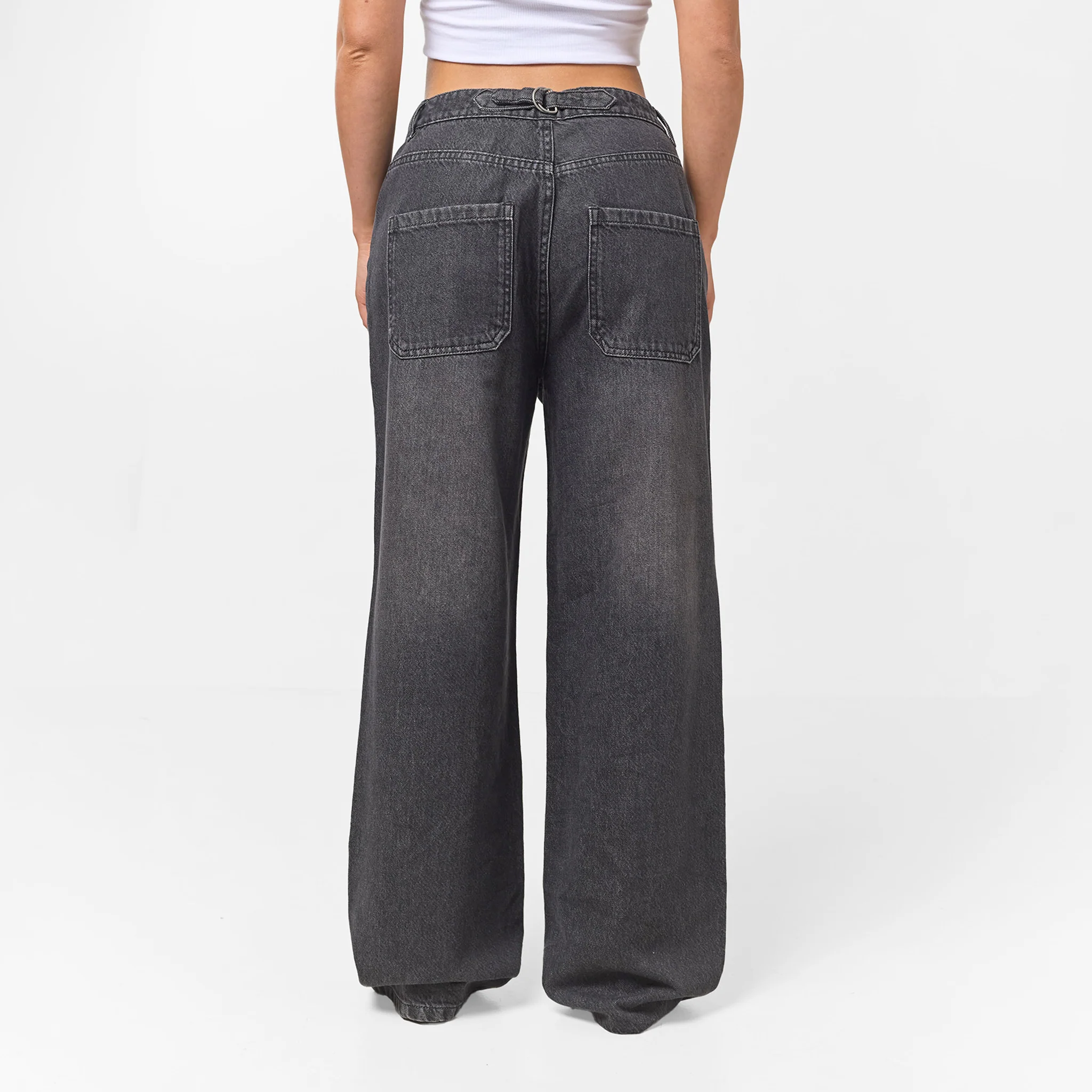 Relaxed Fit Denim Jeans | Black Wash - Image 7