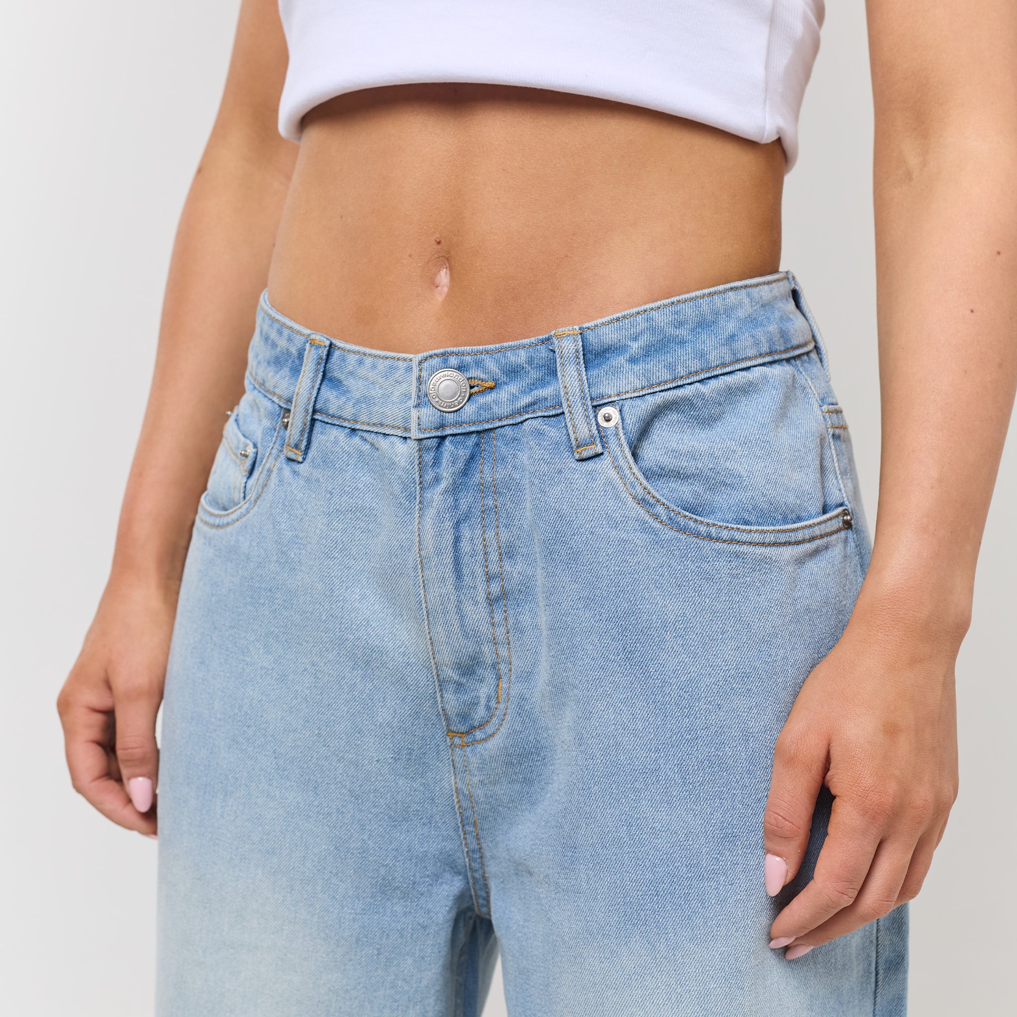 Relaxed Fit Denim Jeans | Light Blue Wash - Image 4