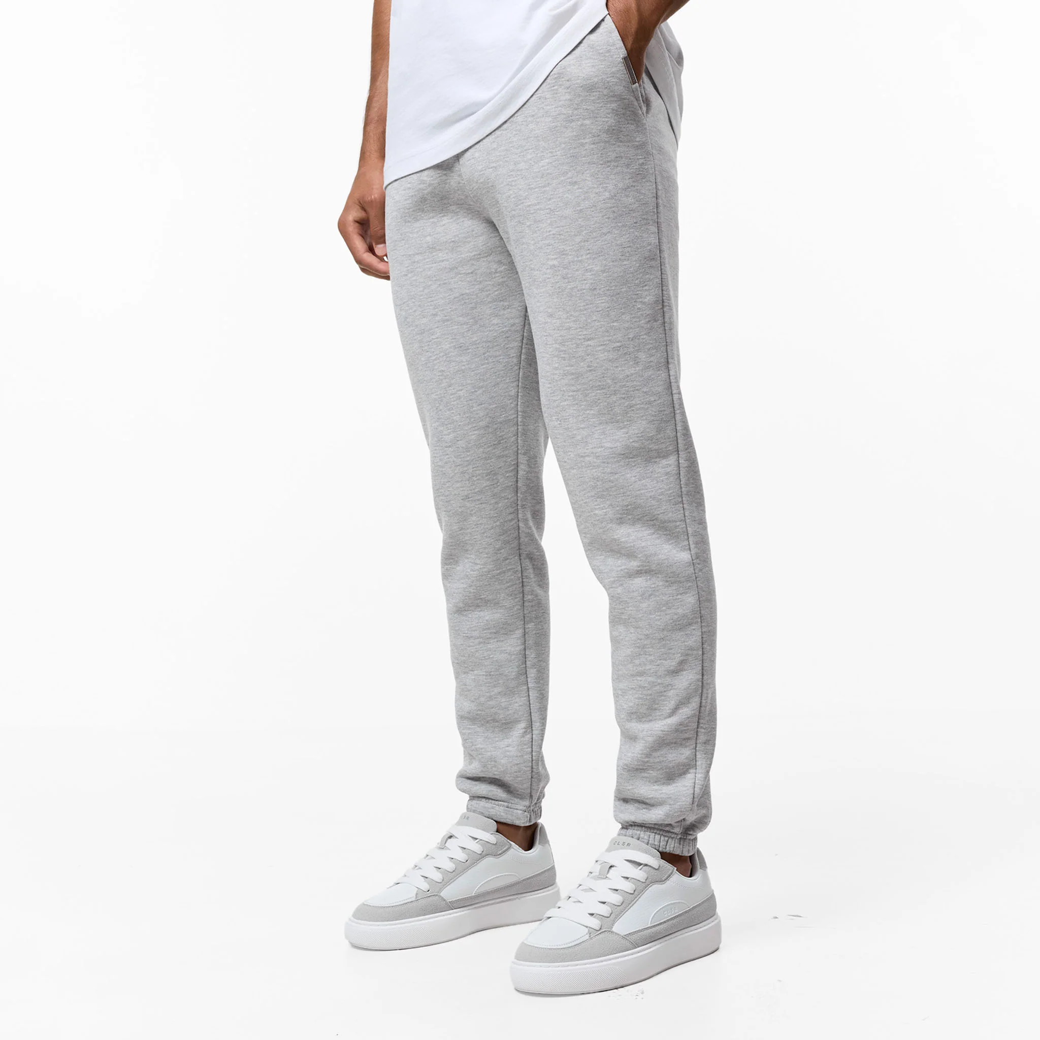 Relaxed Fit Full Zip Tracksuit | Grey Marl - Image 3