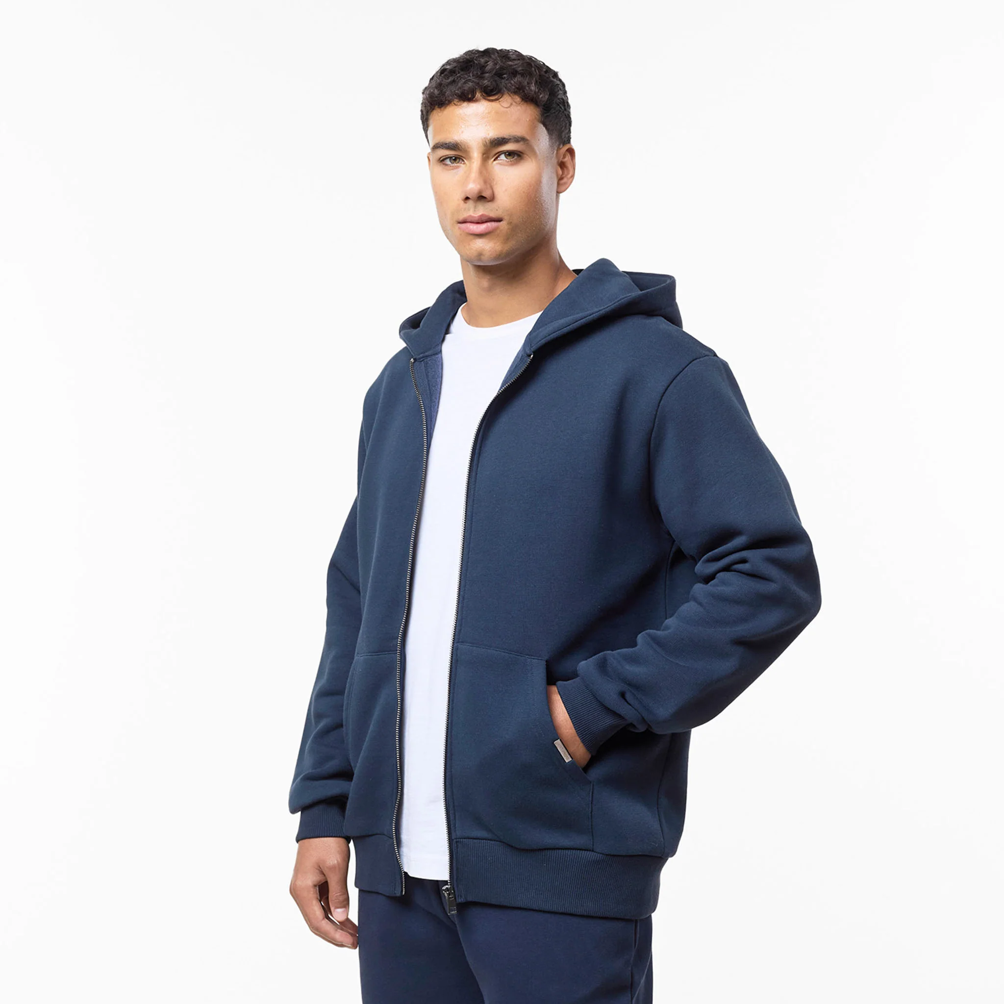 Relaxed Fit Full Zip Tracksuit | Navy - Image 6
