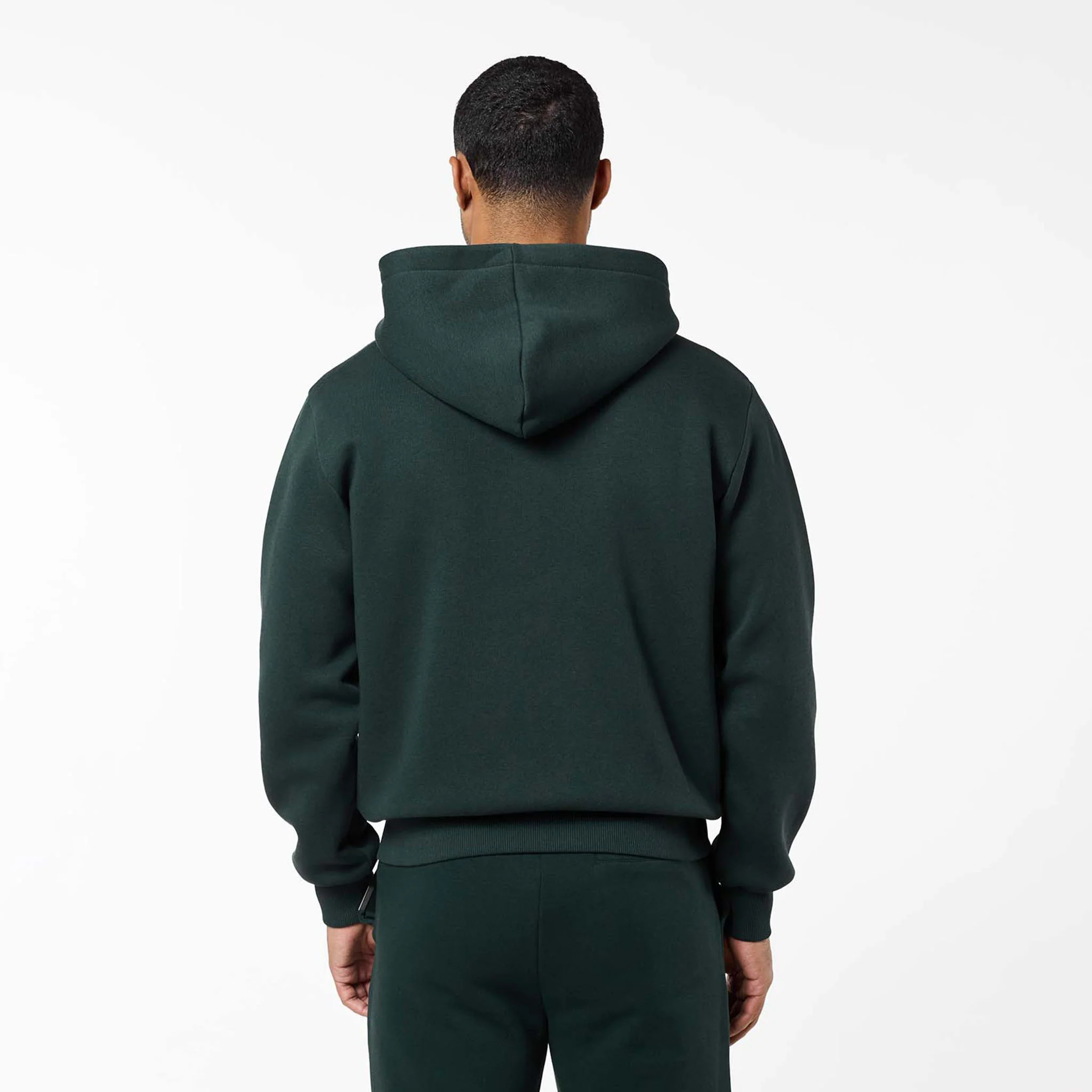 Relaxed Fit FZ Open Hem Tracksuit | Forest Green - Image 6
