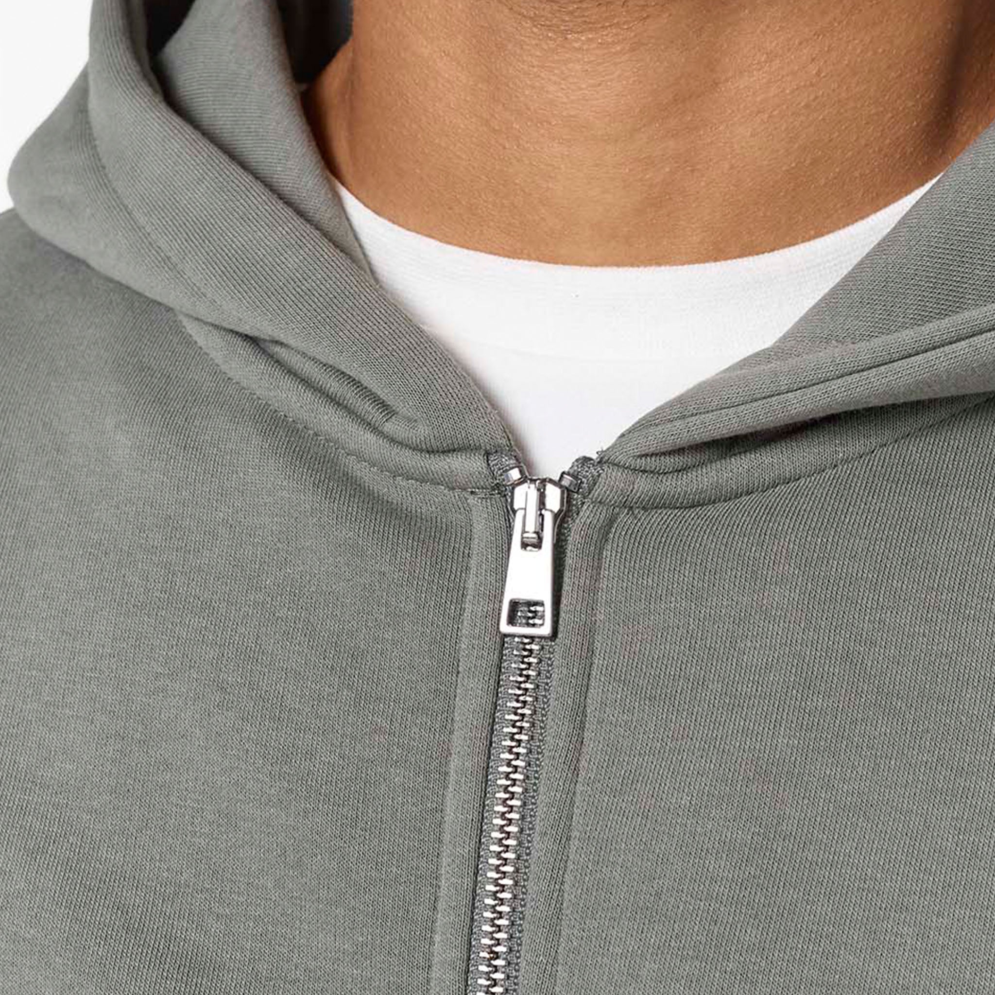 Relaxed Fit FZ Open Hem Tracksuit | Khaki - Image 3