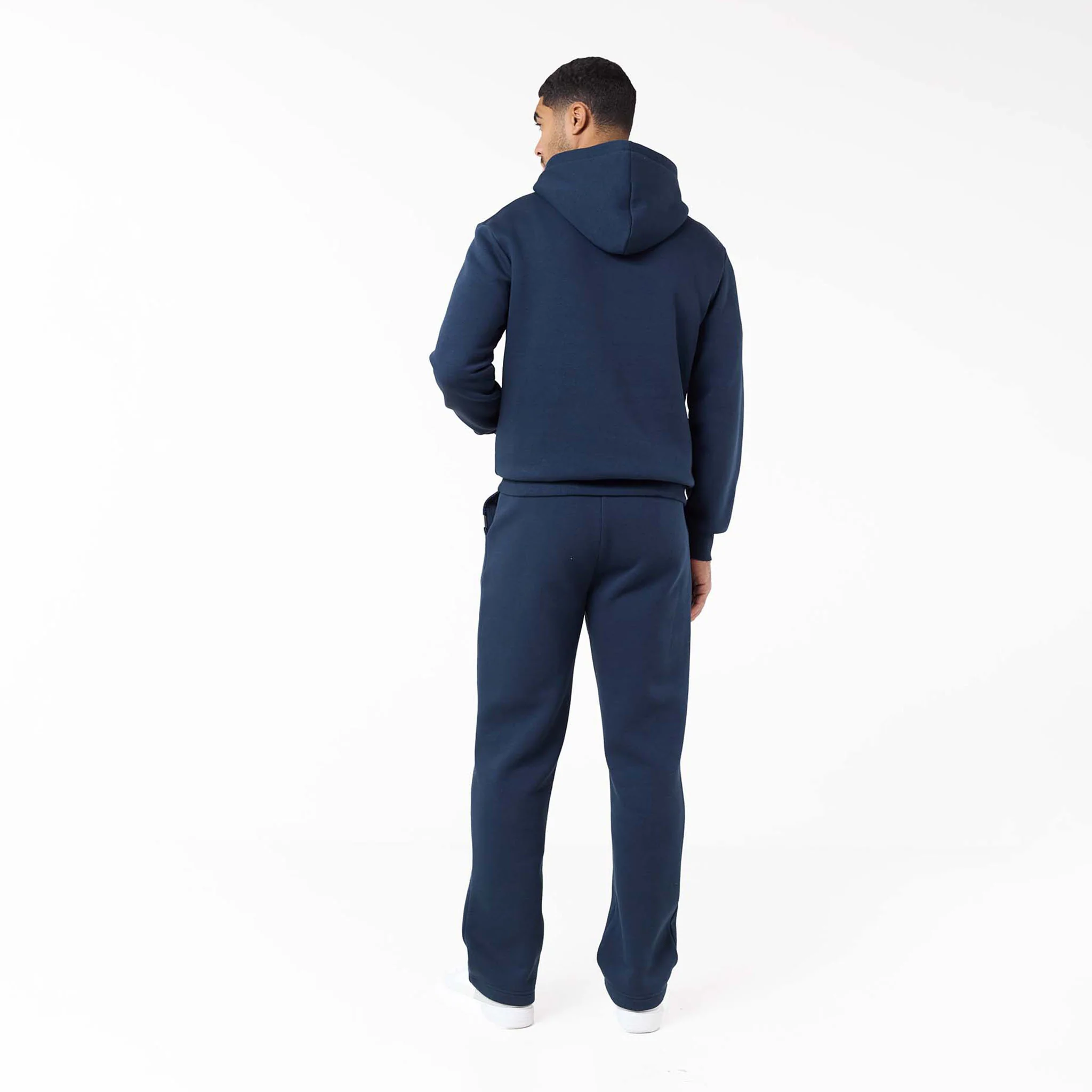 Relaxed Fit FZ Open Hem Tracksuit | Navy - Image 11