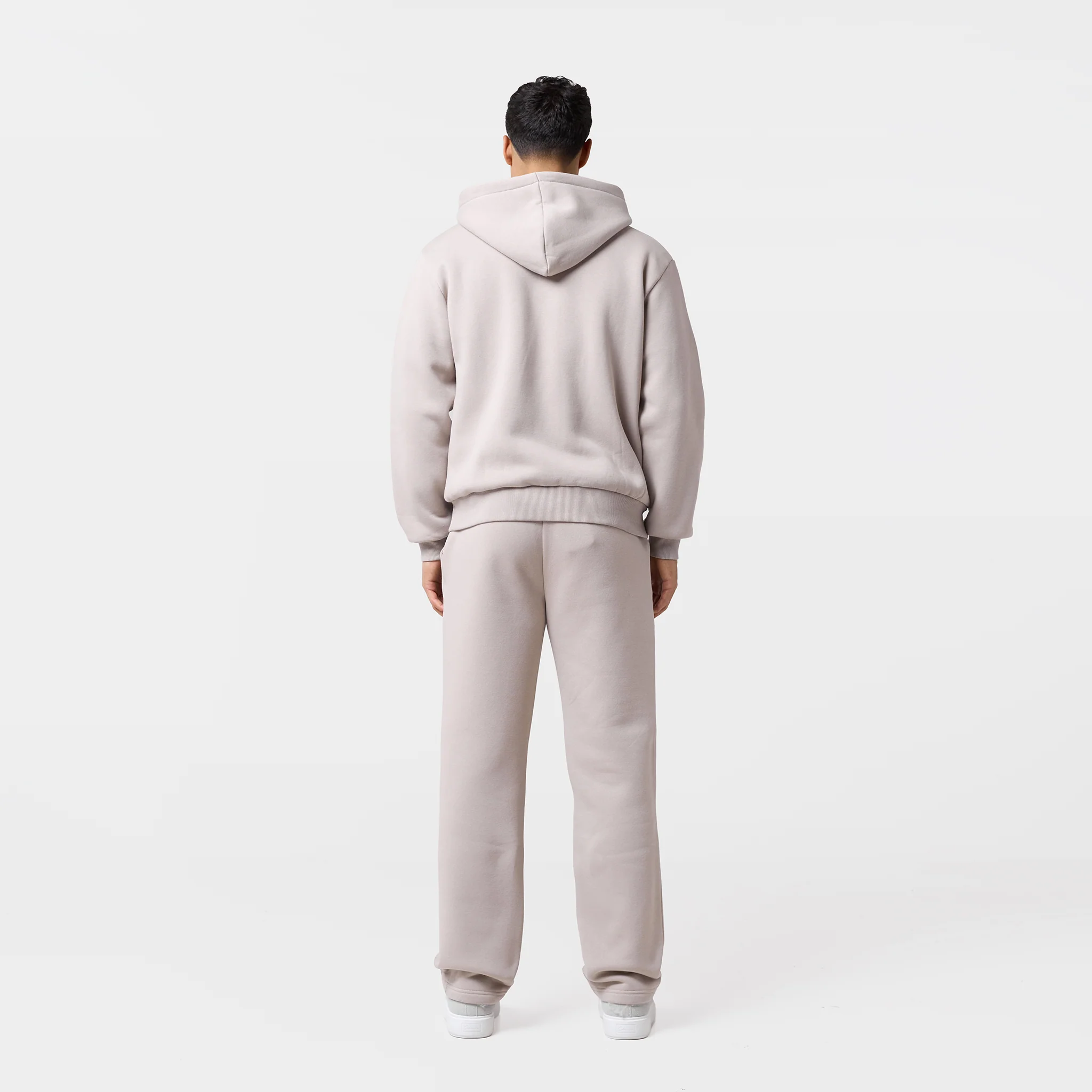 Relaxed Fit FZ Open Hem Tracksuit | Sand - Image 7