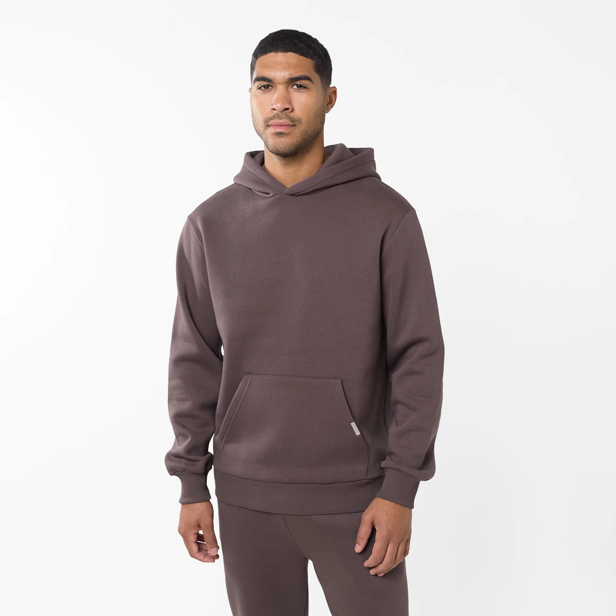 Relaxed Fit Hoodie | Dark Brown