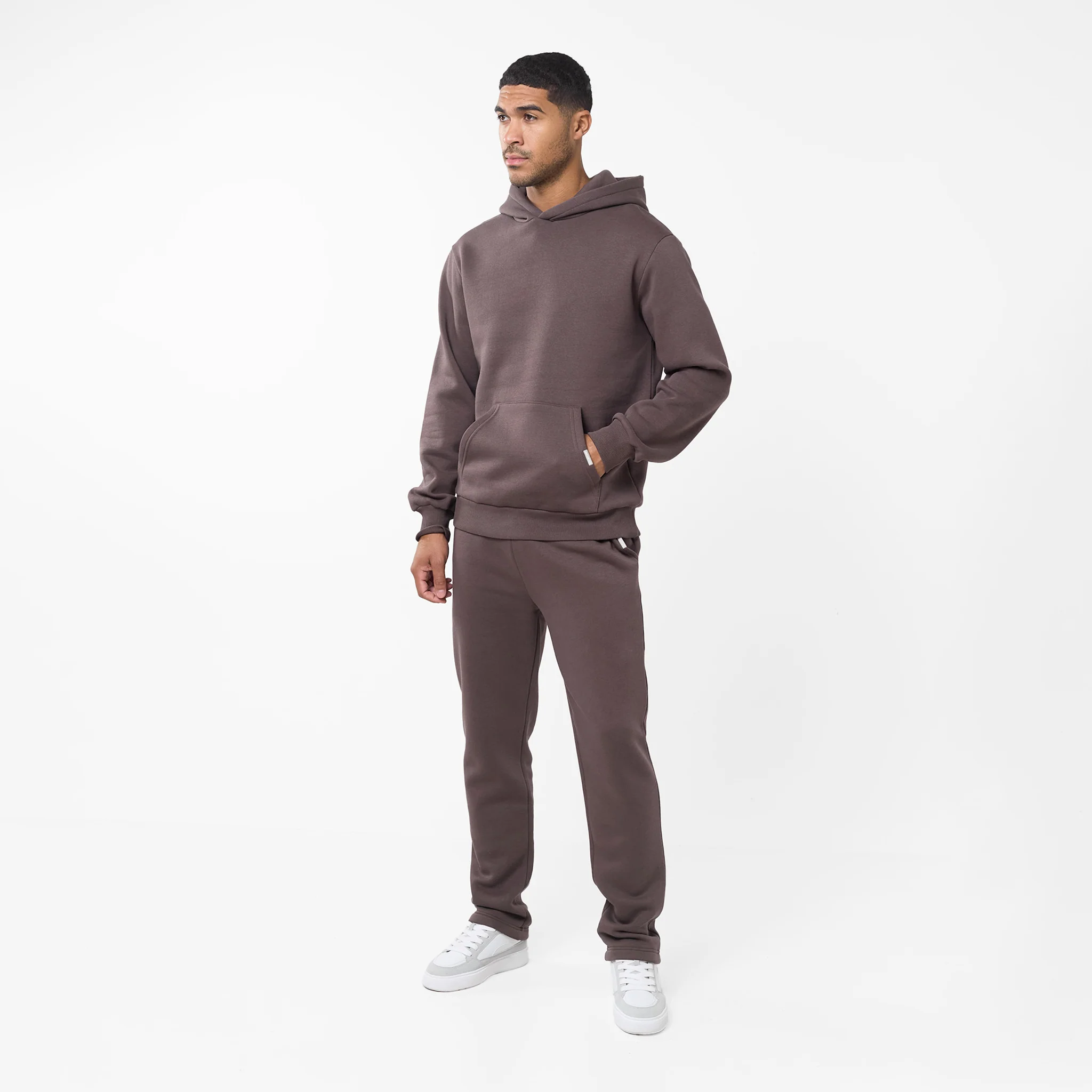 Relaxed Fit Hoodie | Dark Brown - Image 2