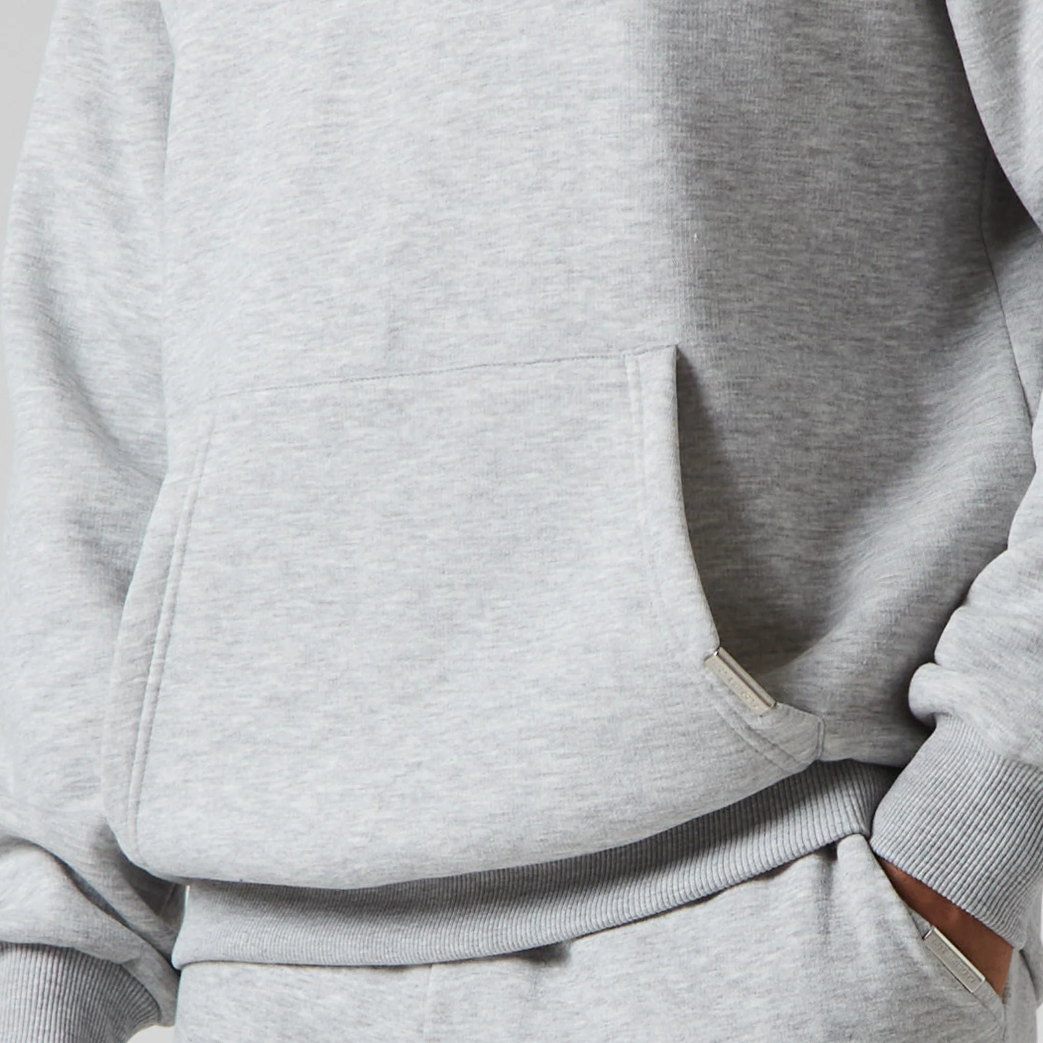 Relaxed Fit Hoodie | Grey Marl - Image 4