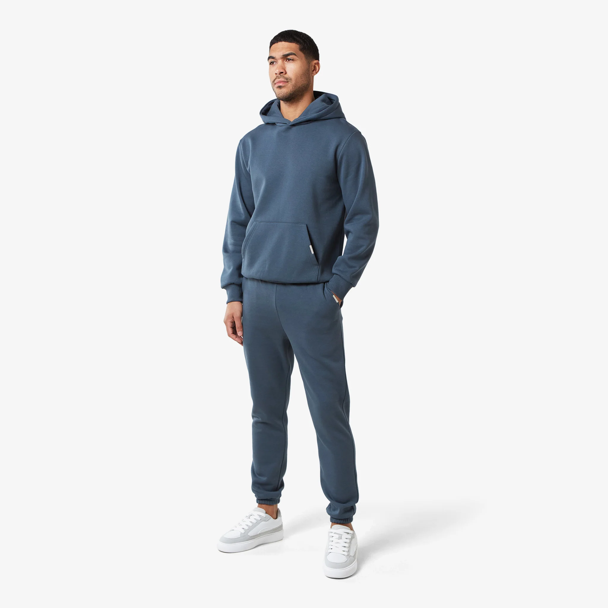 Relaxed Fit Hoodie | Steel Blue - Image 3