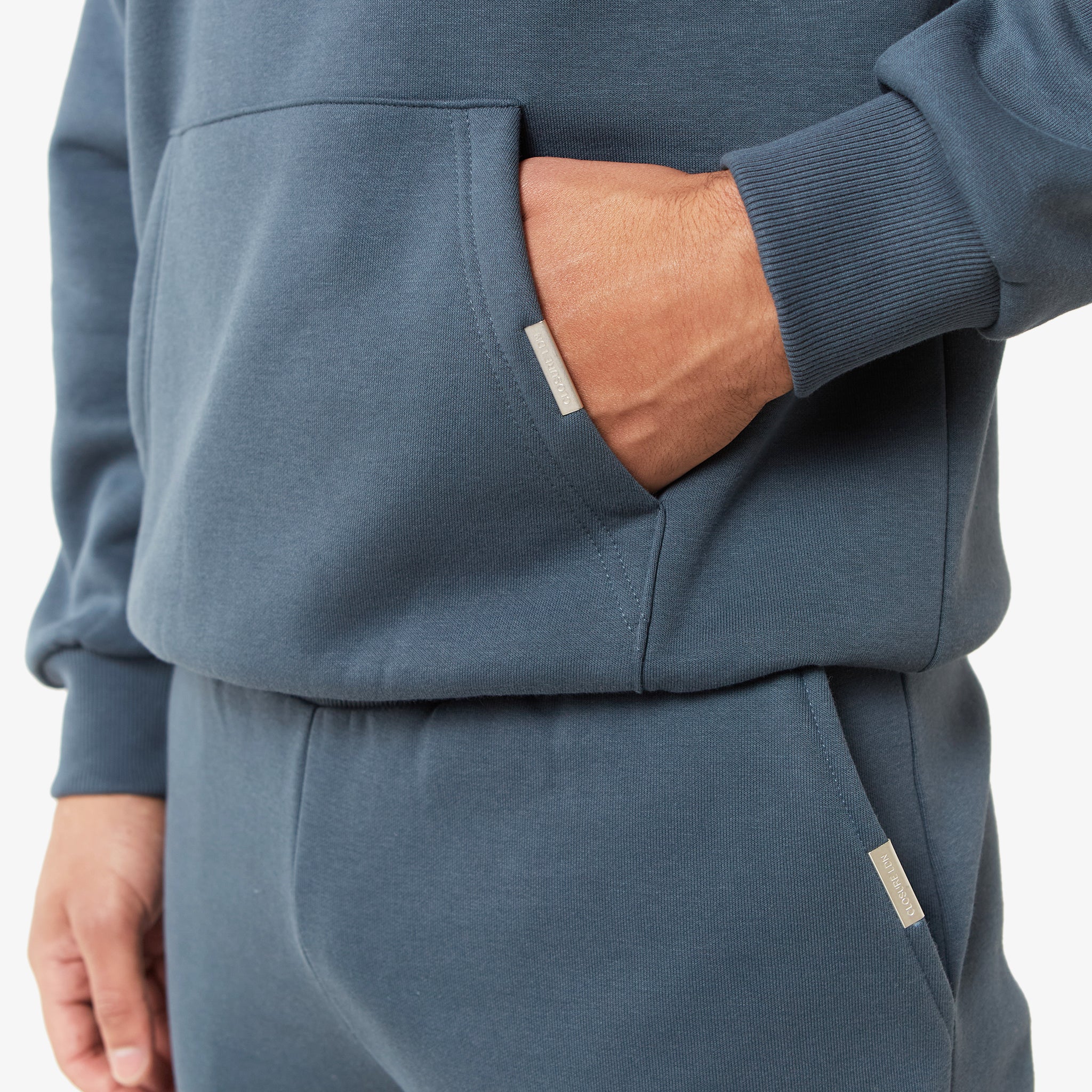 Relaxed Fit Hoodie | Steel Blue - Image 4